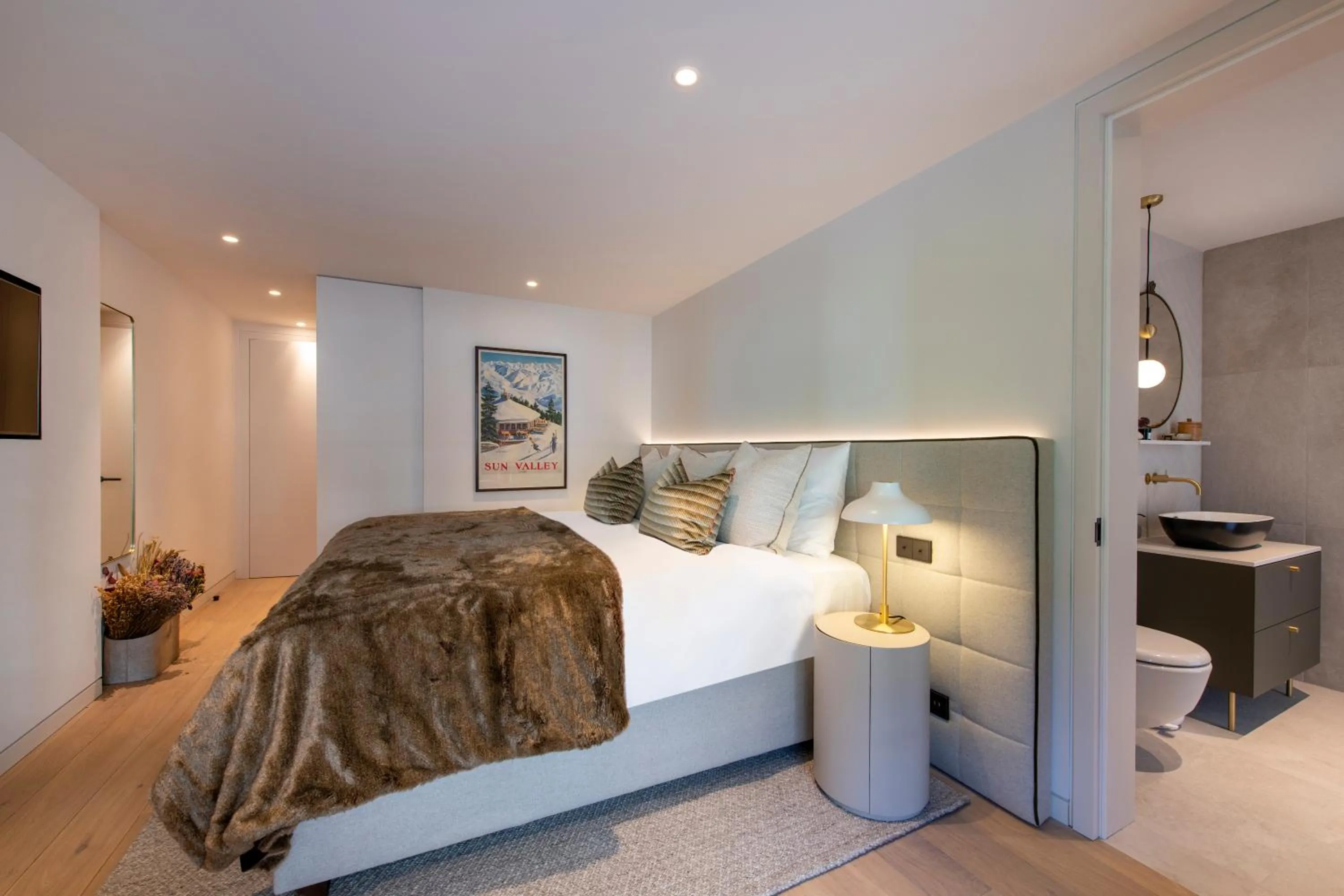 Bed in Brunnenhof Luxury Apartments