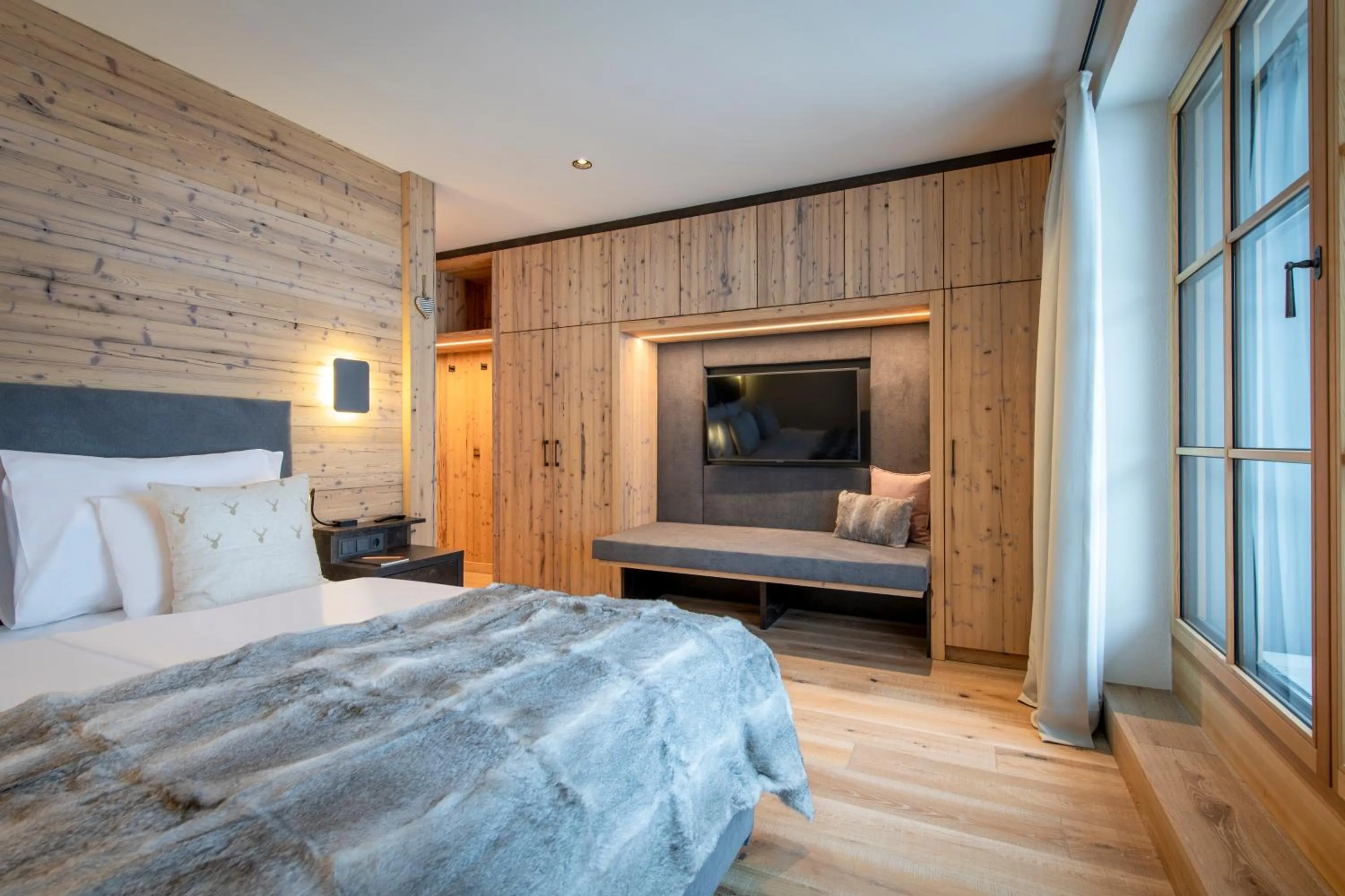Bed in Brunnenhof Luxury Apartments
