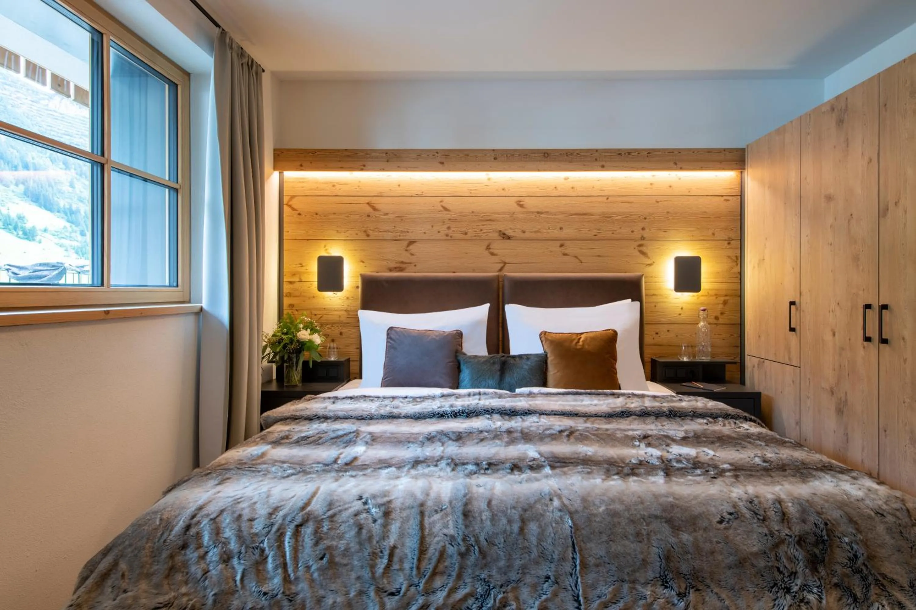Bed in Brunnenhof Luxury Apartments