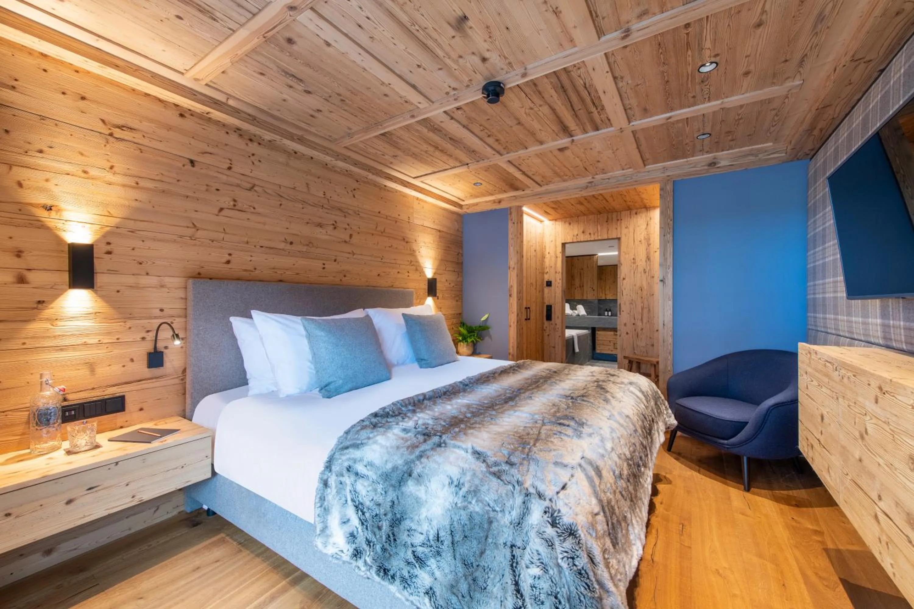 Bed in Brunnenhof Luxury Apartments