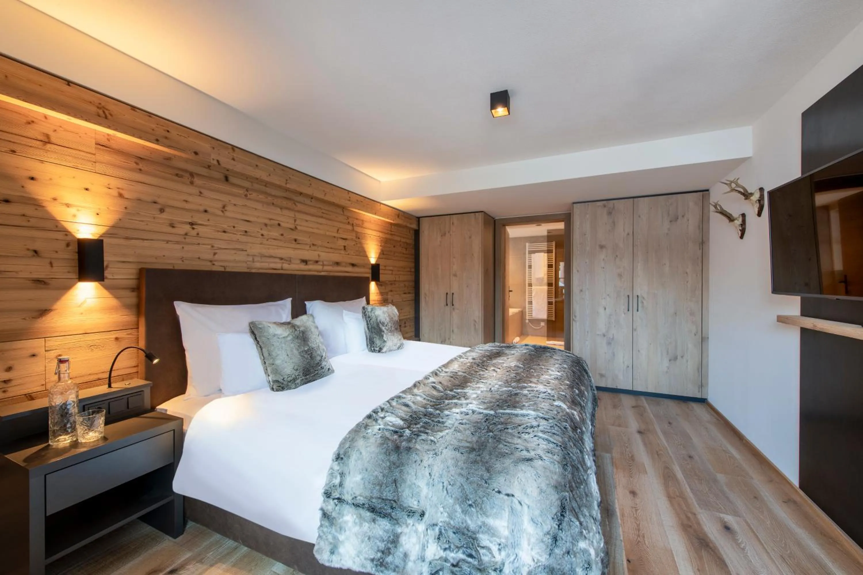 Bed in Brunnenhof Luxury Apartments