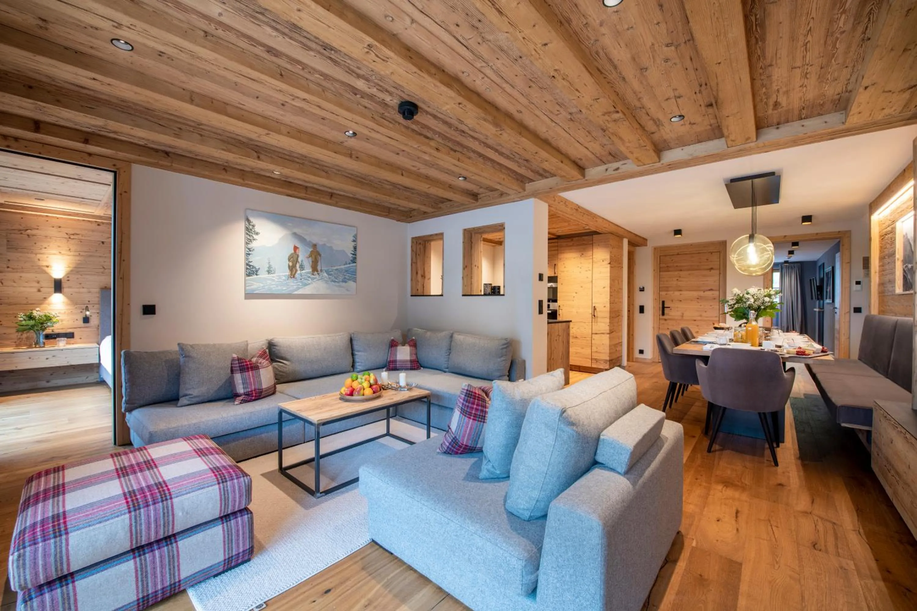 Bed in Brunnenhof Luxury Apartments
