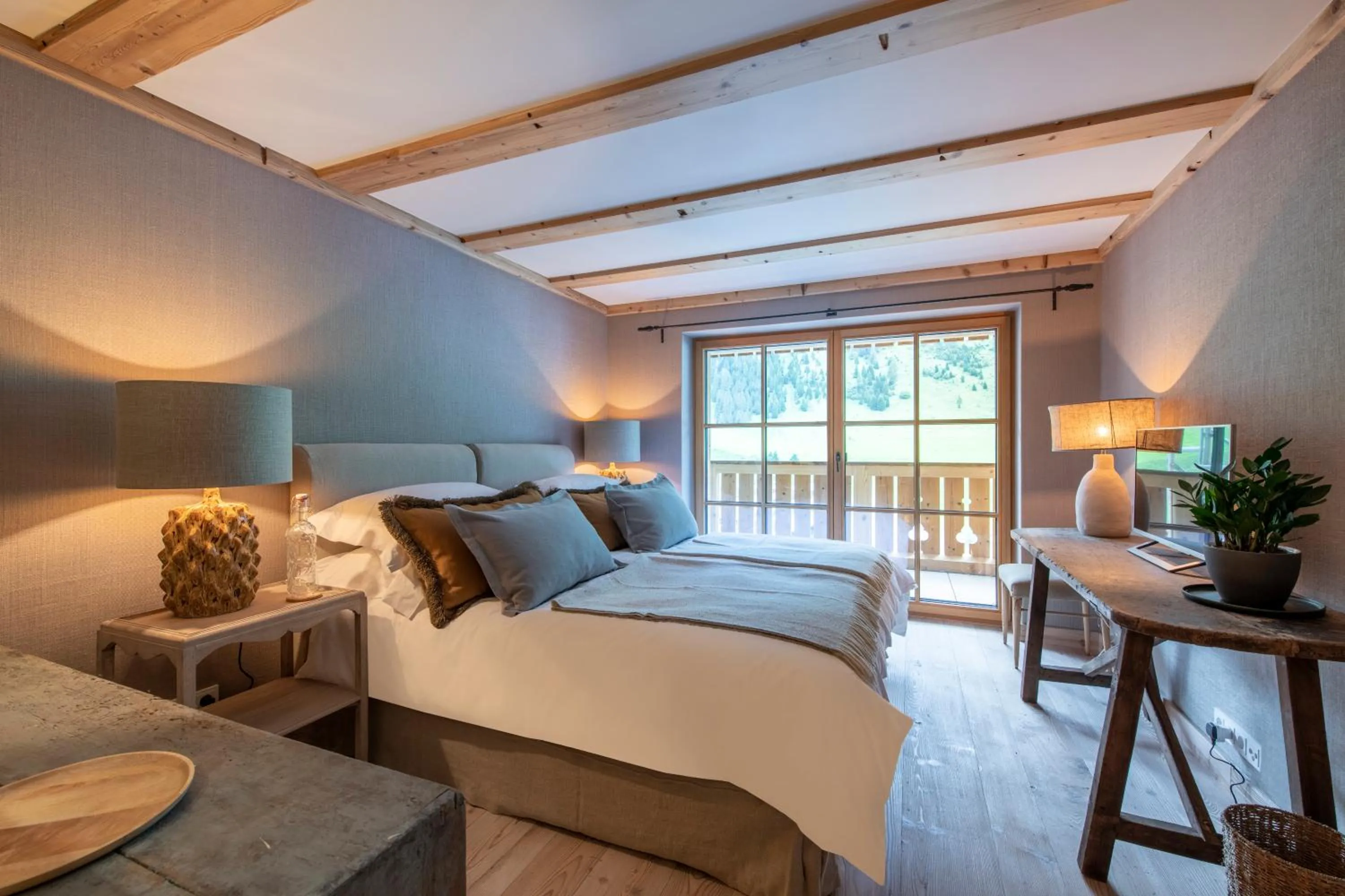 Bed in Brunnenhof Luxury Apartments