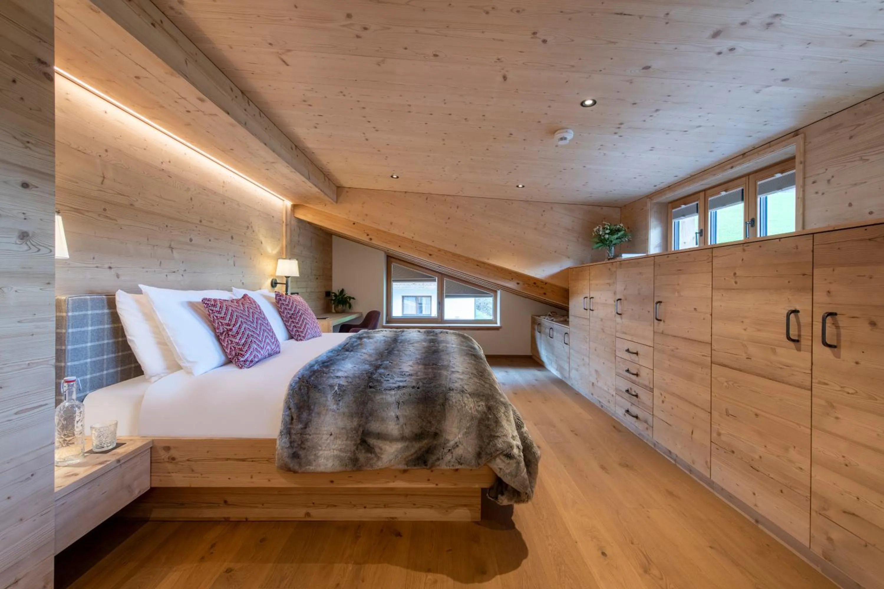 Bed in Brunnenhof Luxury Apartments