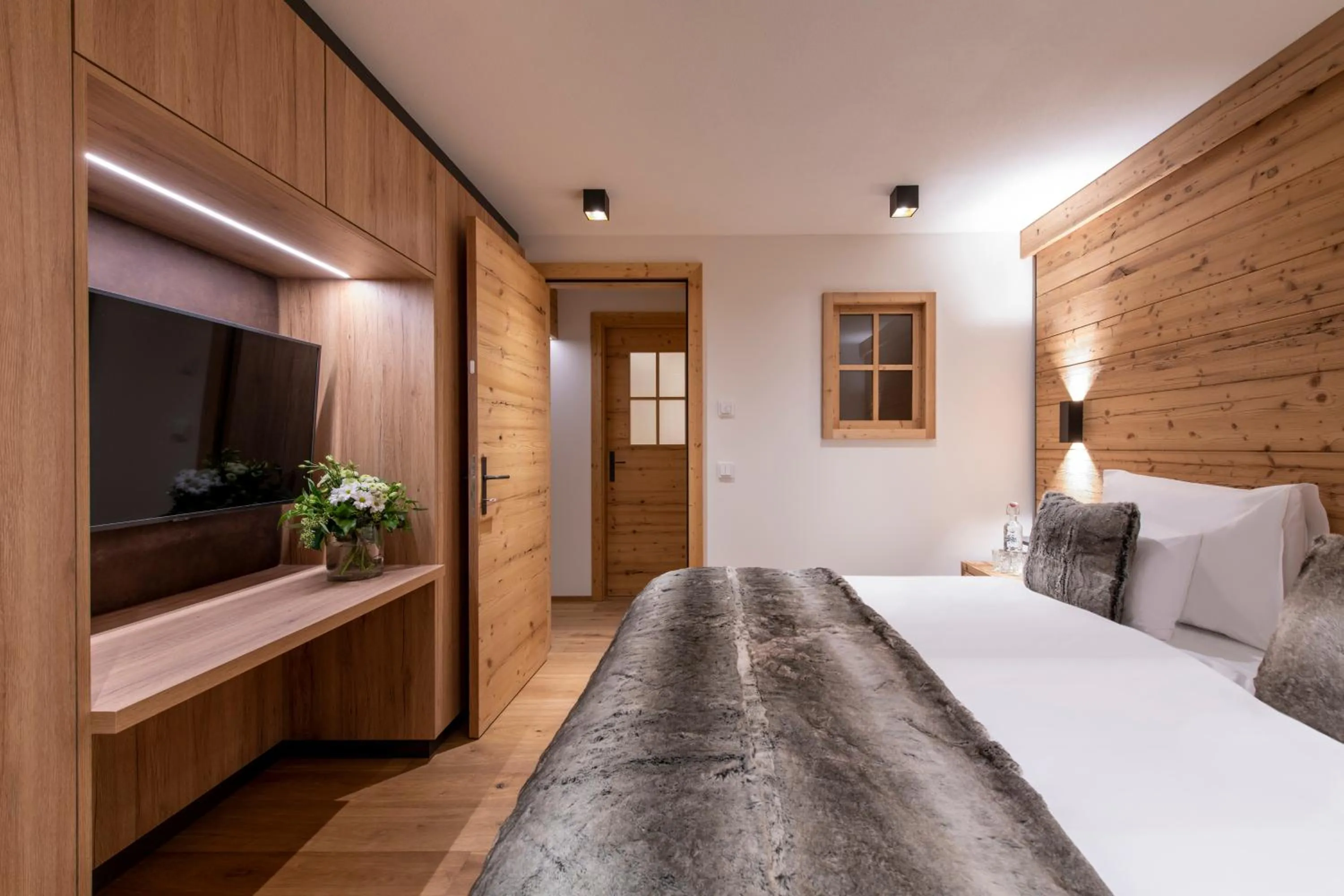 Bed in Brunnenhof Luxury Apartments