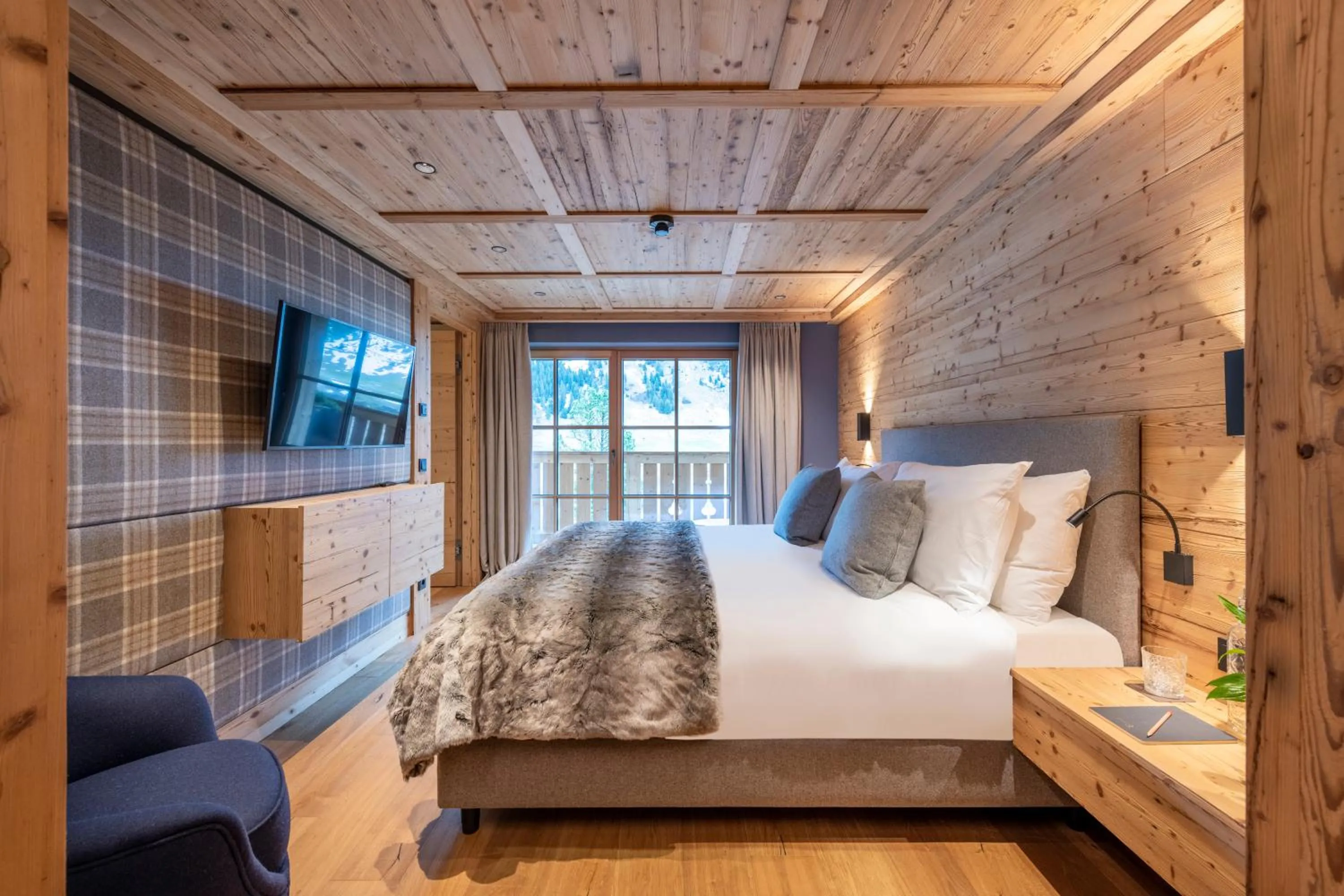 Bed in Brunnenhof Luxury Apartments