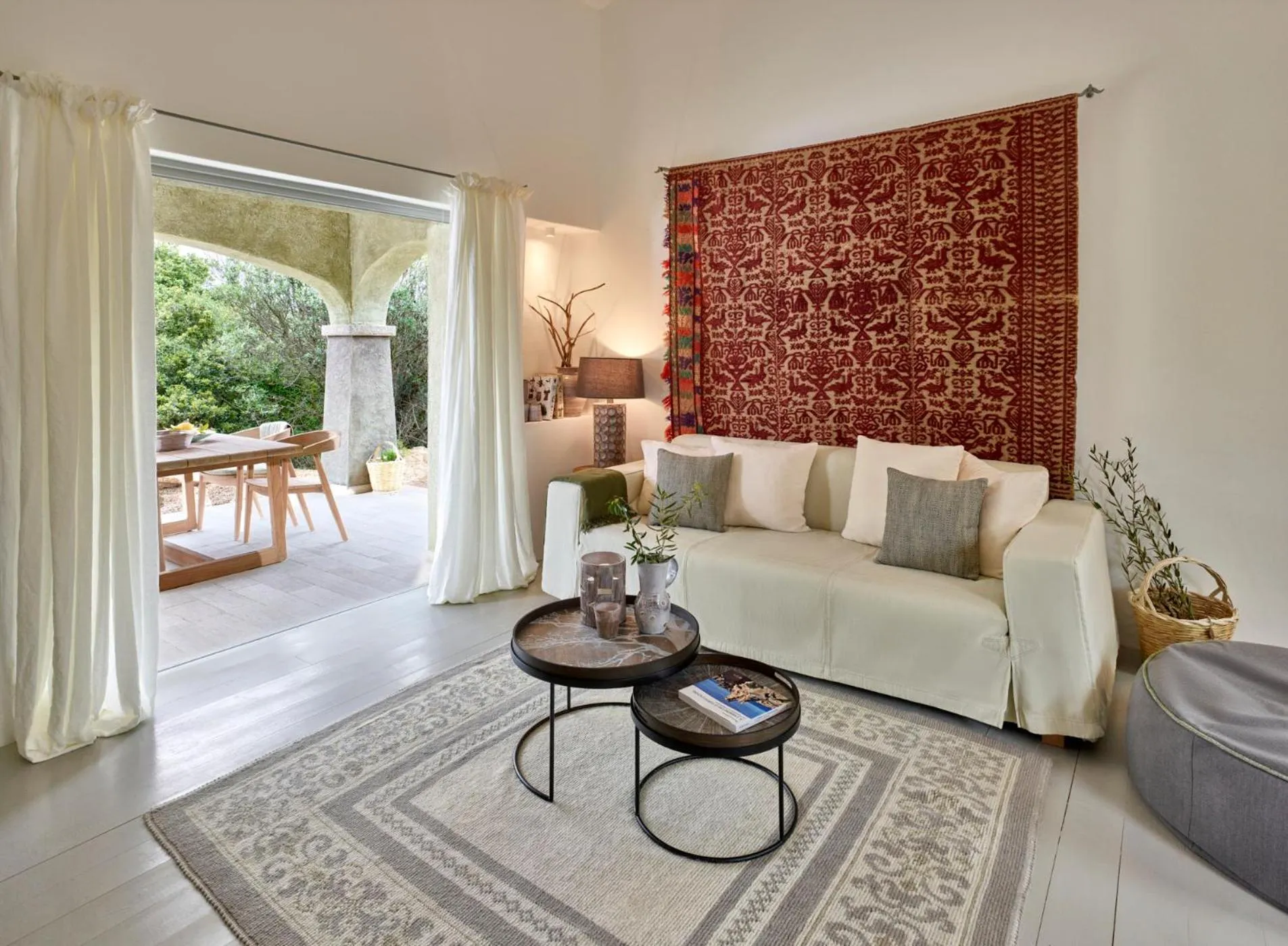 Living room in Cascioni Eco Retreat