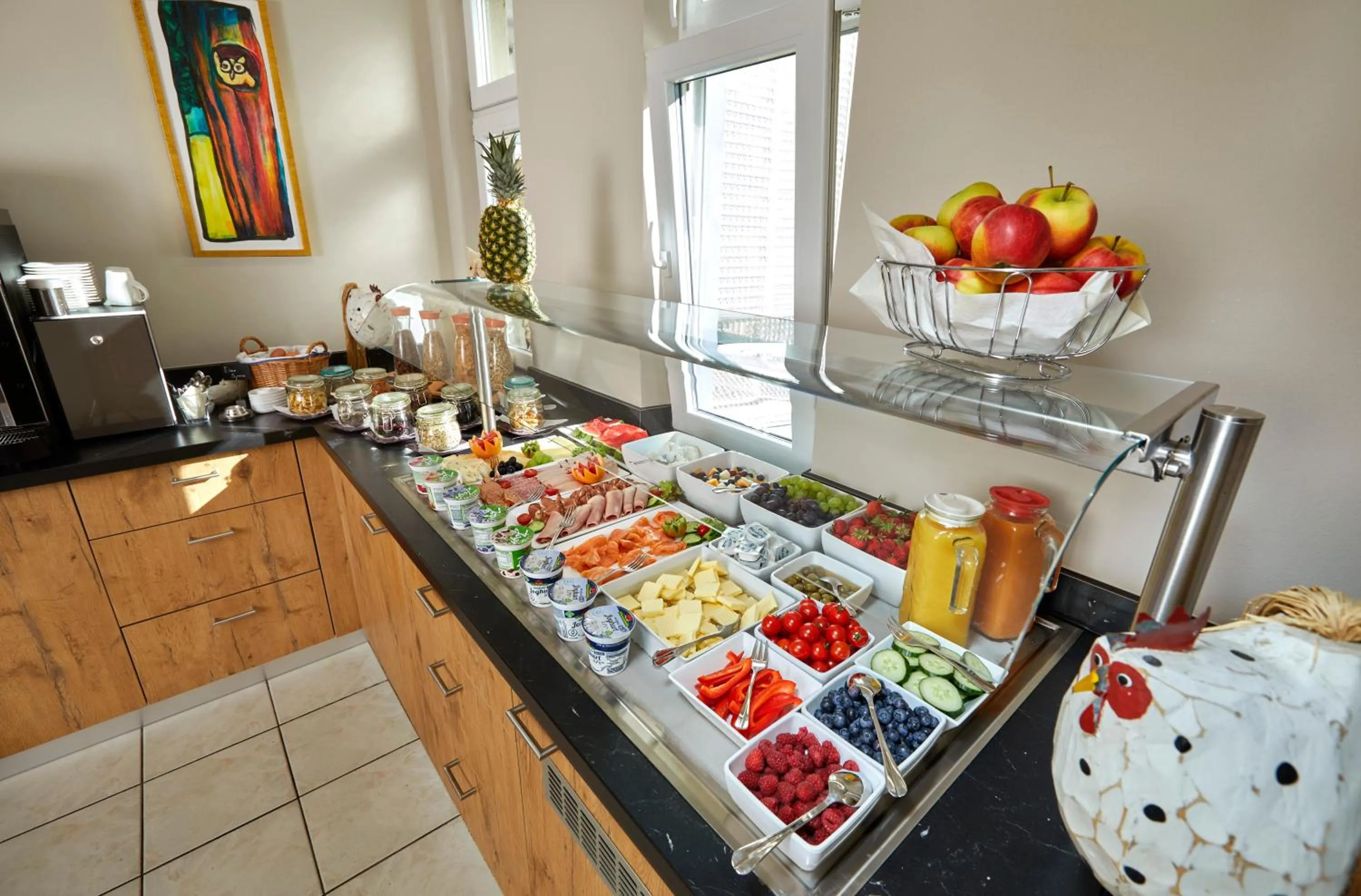 Buffet breakfast in Atrium Hotel Baden