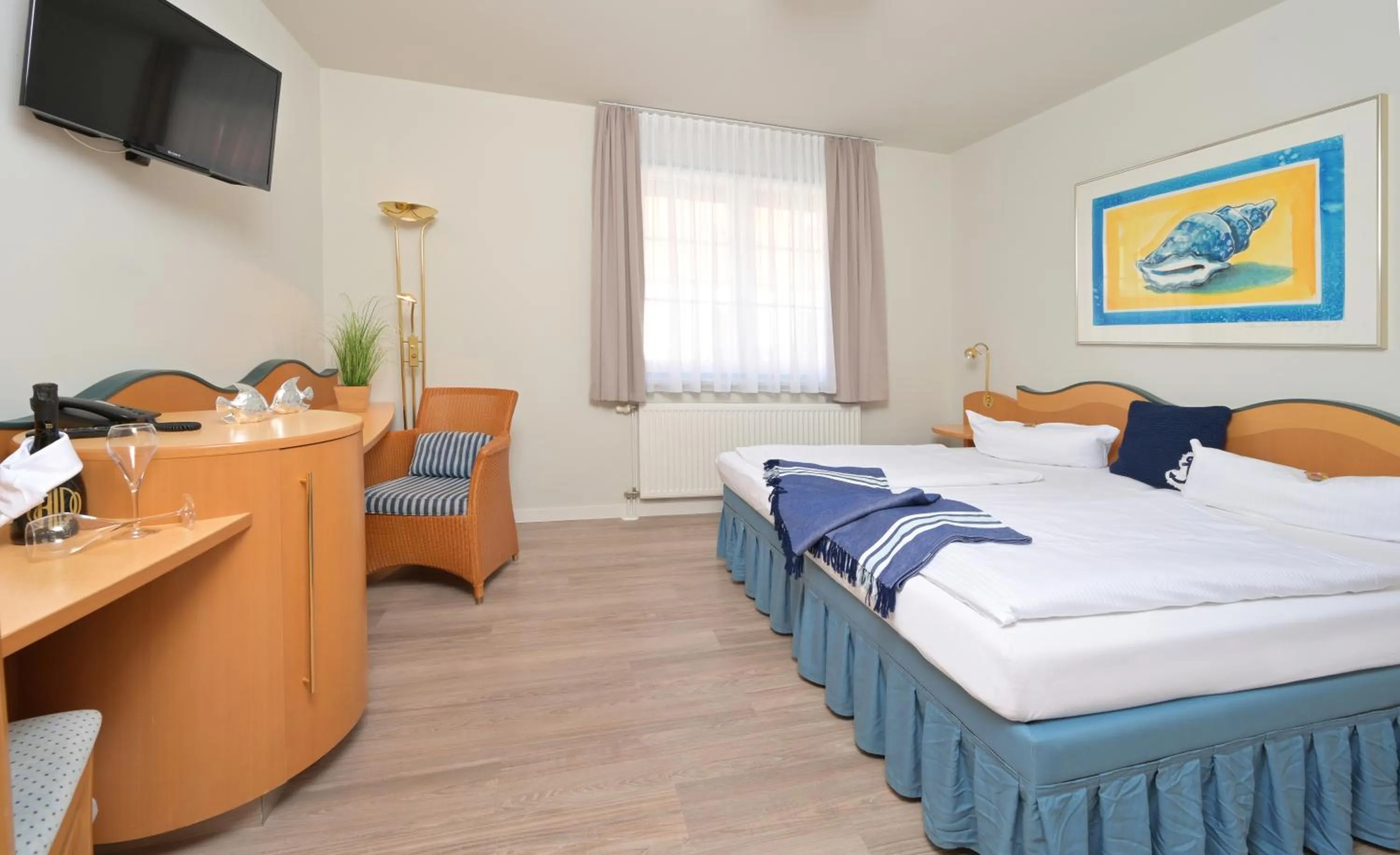 Bed in Hotel- & Ferienanlage Kapitäns-Häuser Breege