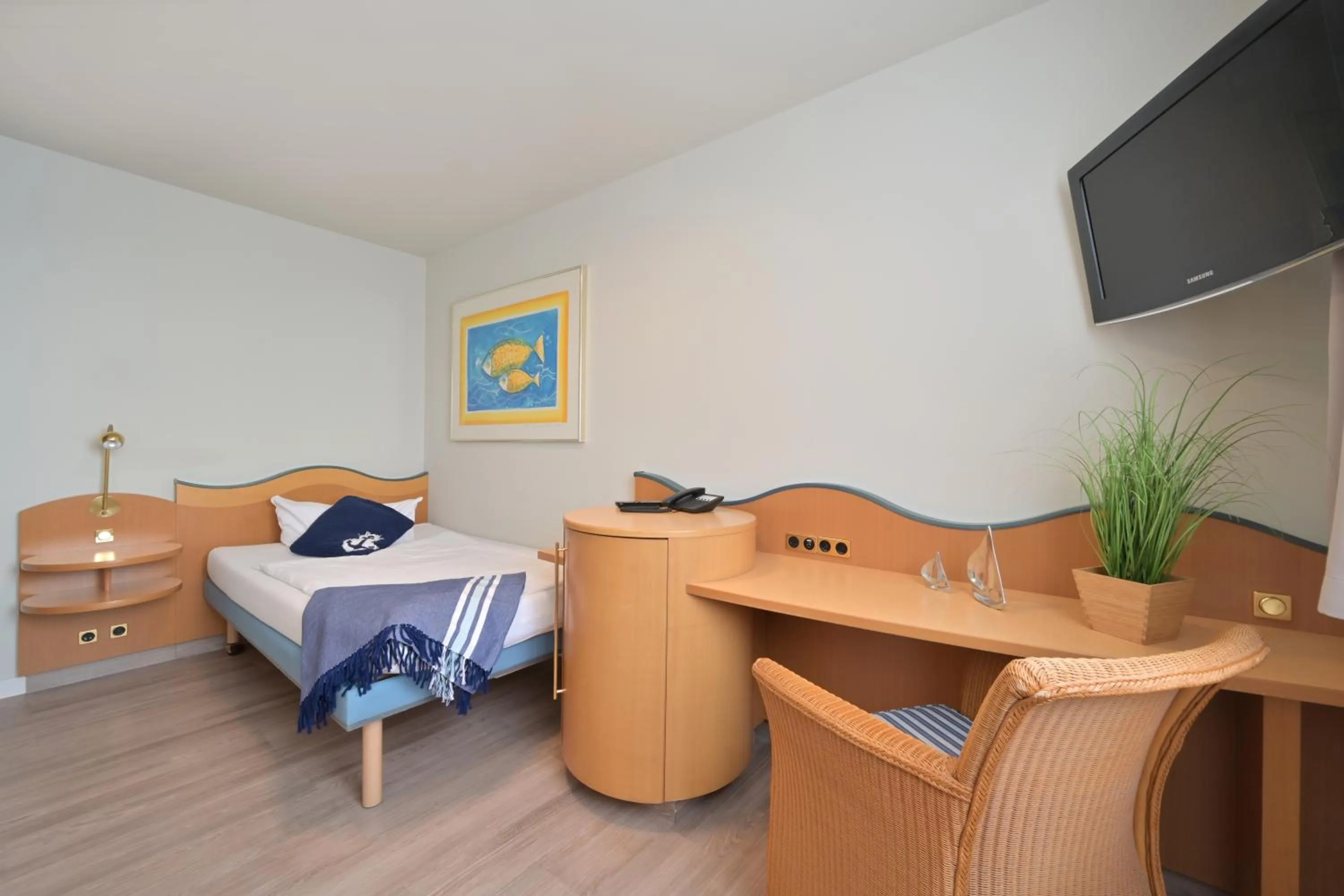 Bed in Hotel- & Ferienanlage Kapitäns-Häuser Breege