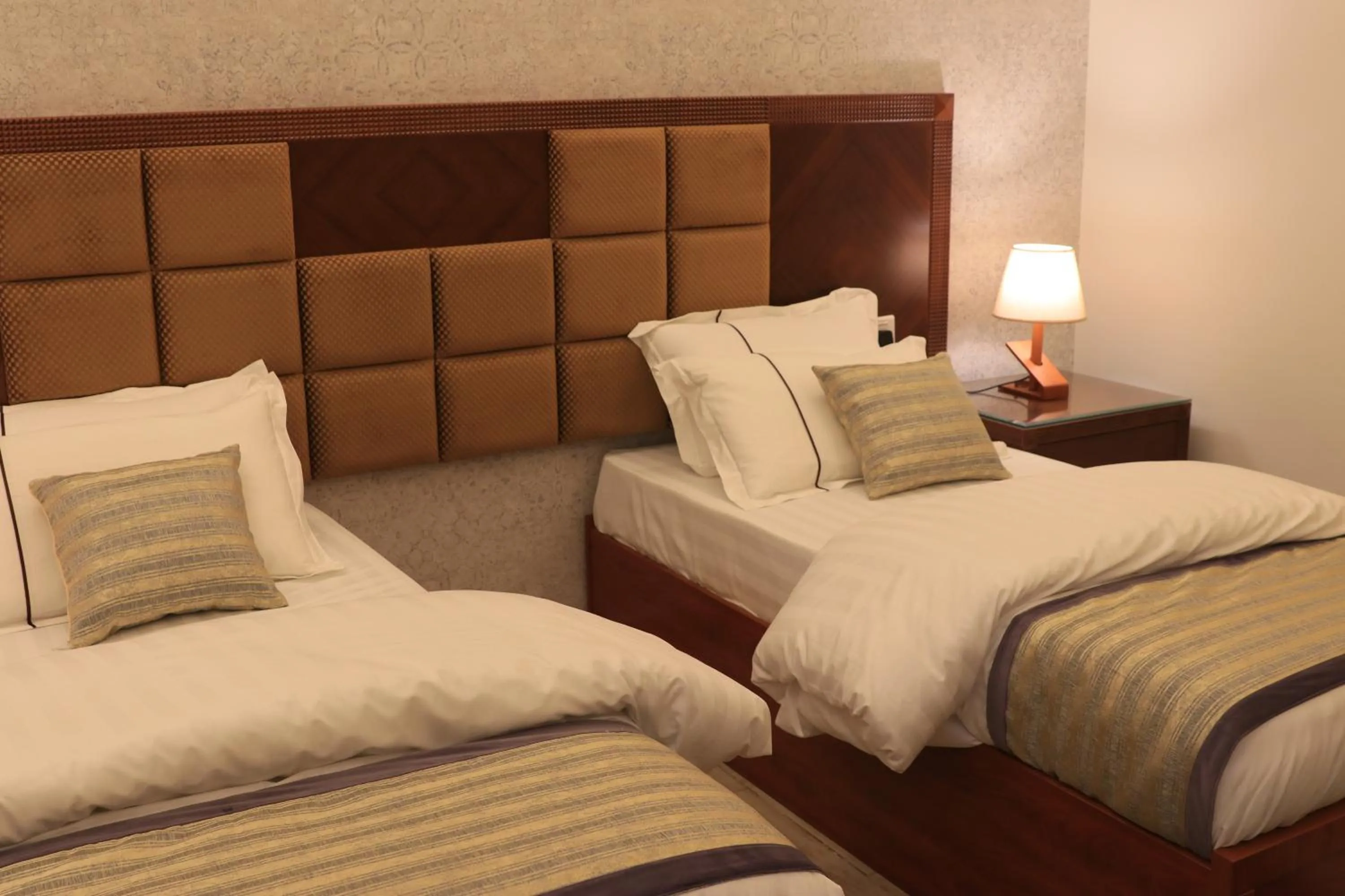 Bed in فندق درة الرؤية