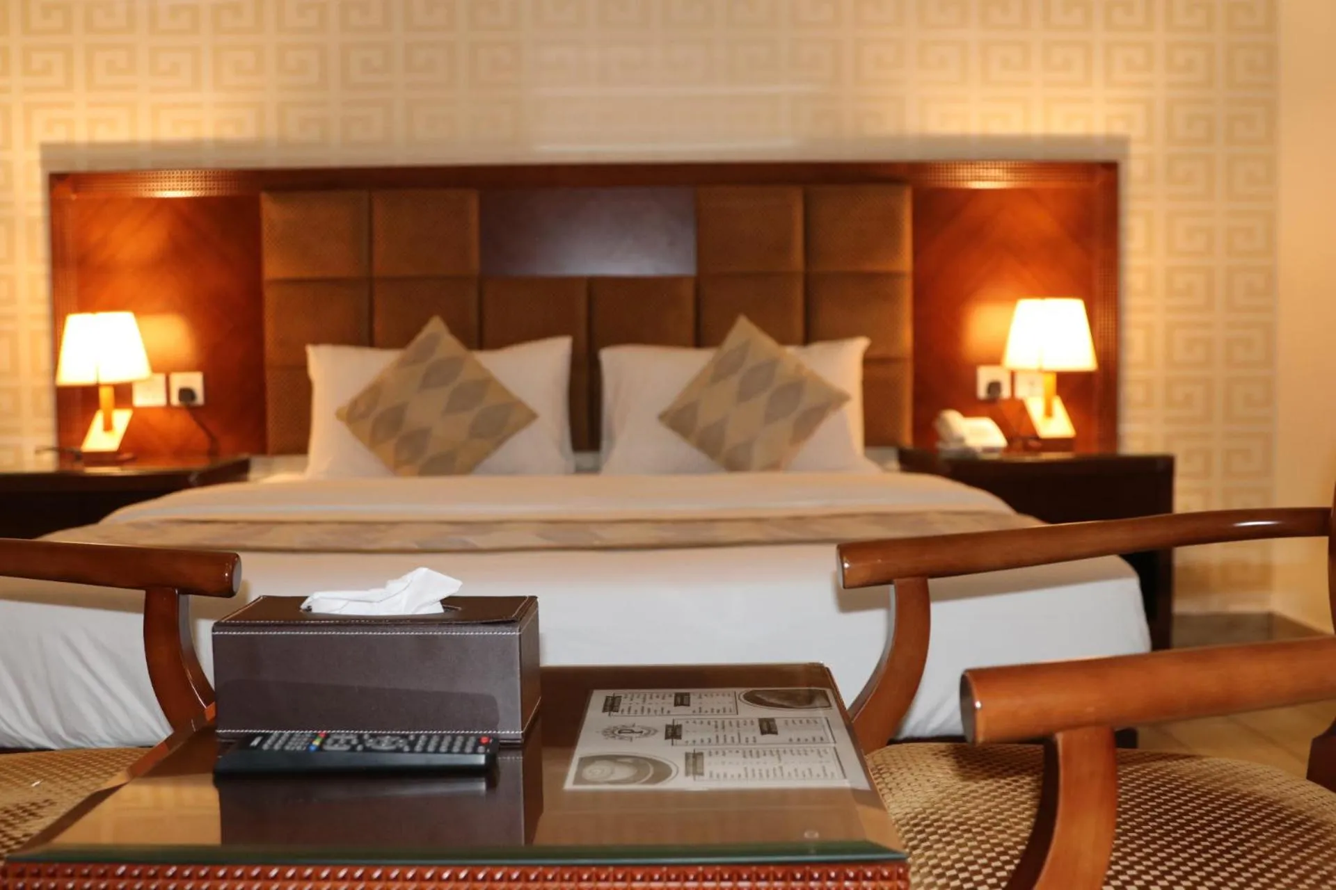 Bed in فندق درة الرؤية