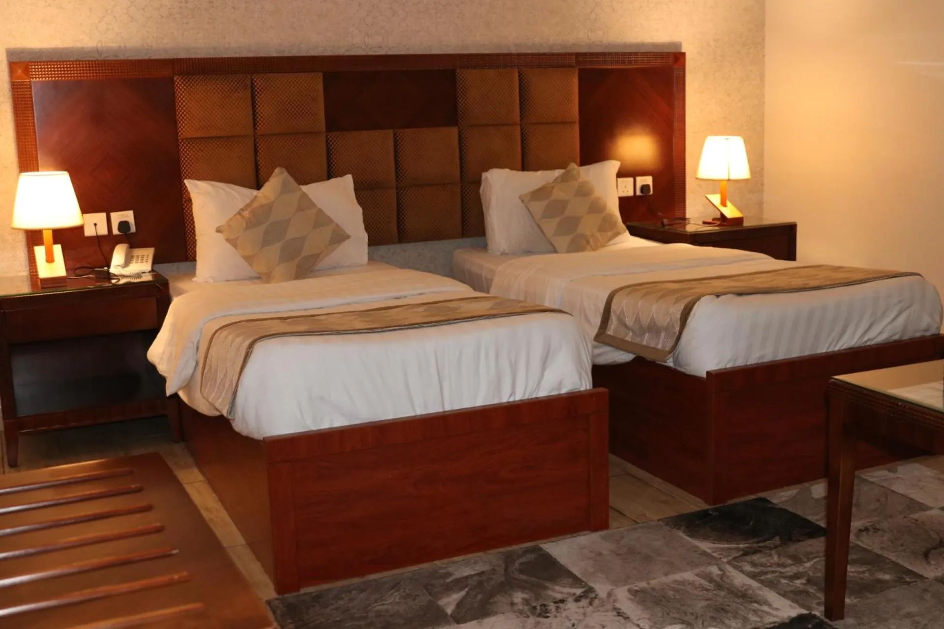 Bed in فندق درة الرؤية