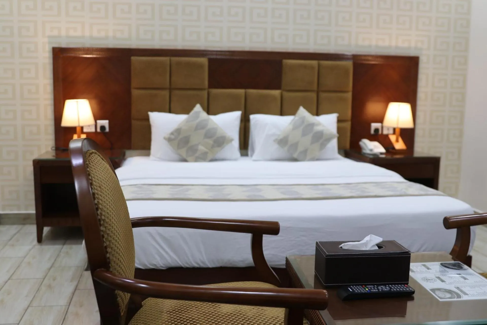 Bed in فندق درة الرؤية