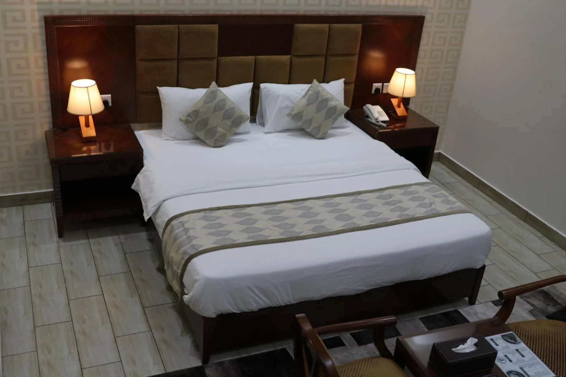 Bed in فندق درة الرؤية