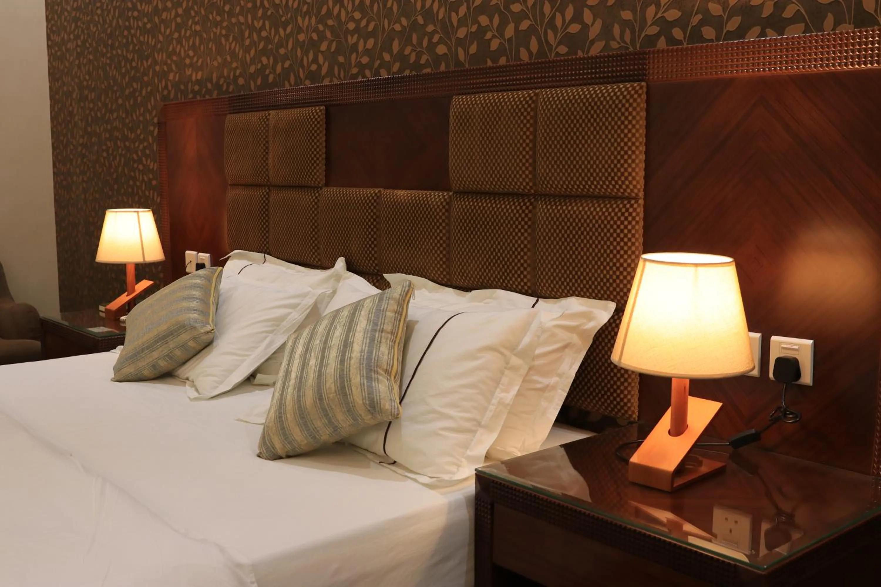 Bed in فندق درة الرؤية