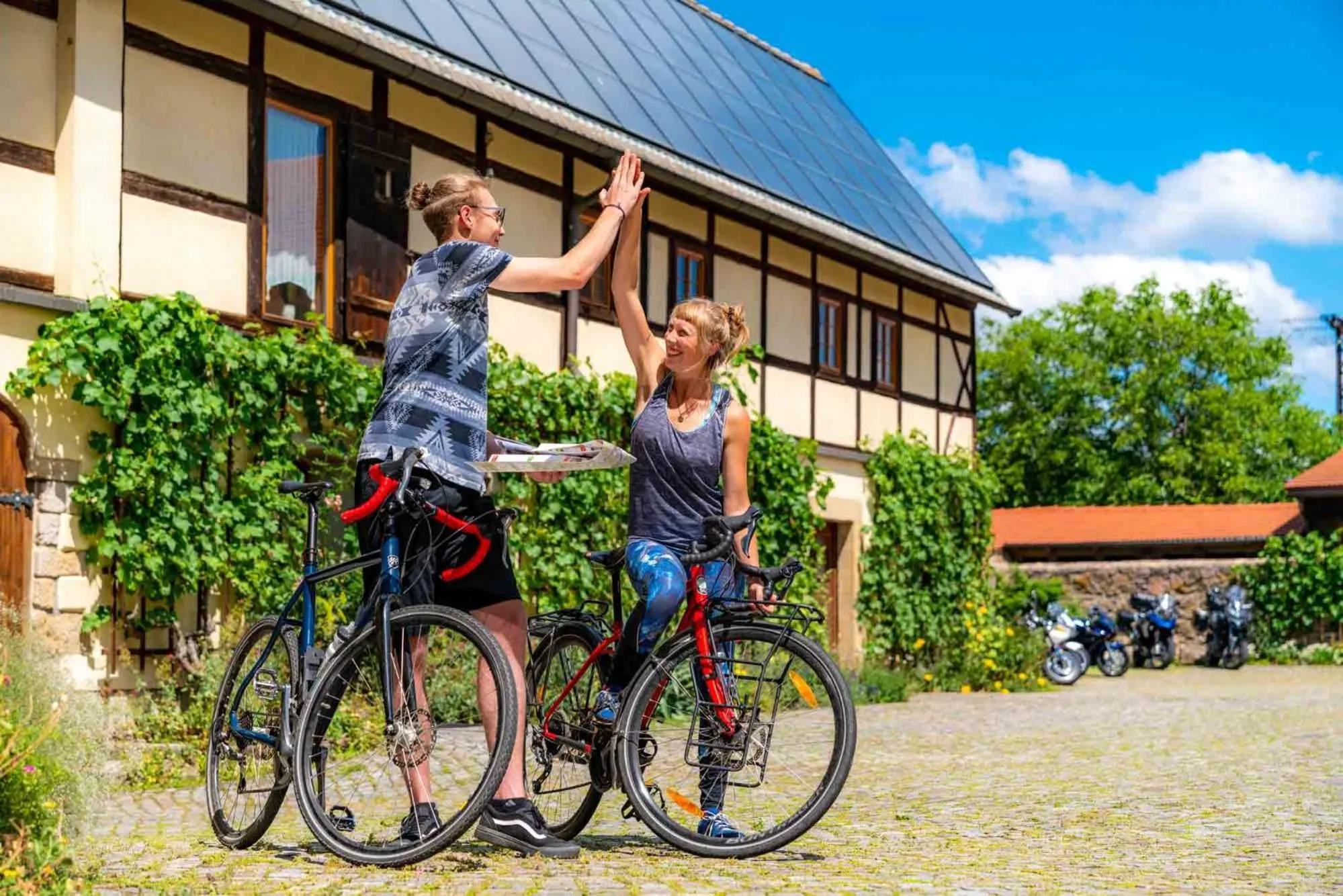 Patio in Landhotel Gut Wildberg mit Sauna