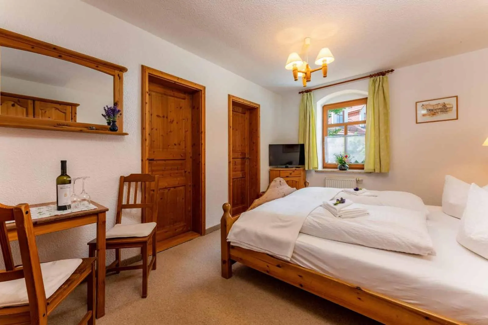 Photo of the whole room, Bed in Landhotel Gut Wildberg mit Sauna