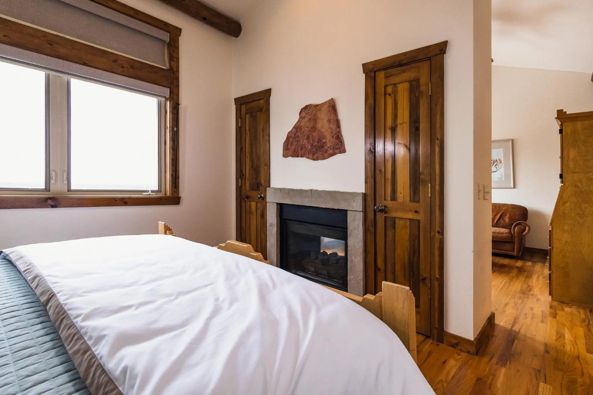 Bed in Taharaa Mountain Lodge