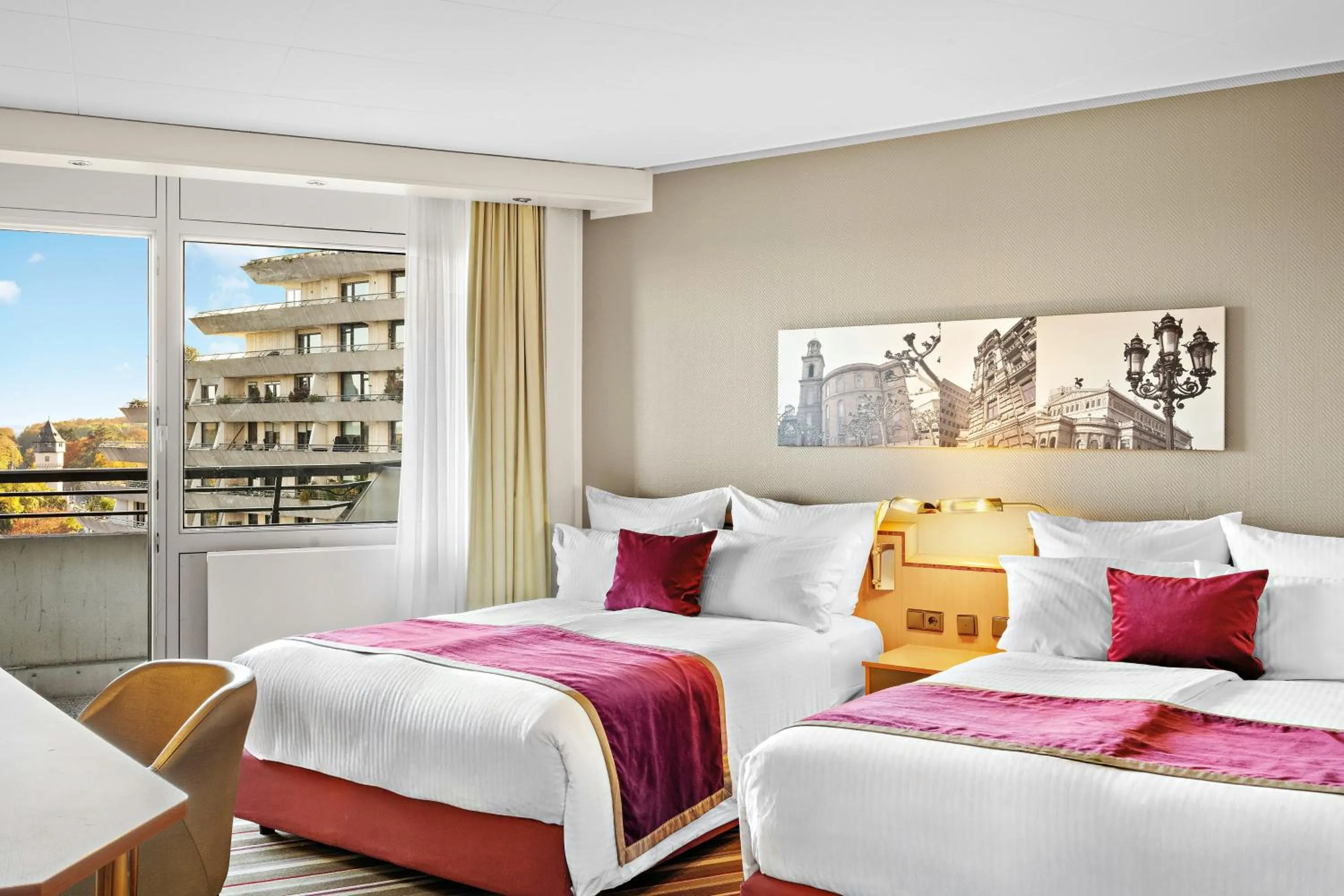 Photo of the whole room, Bed in Leonardo Royal Hotel Frankfurt