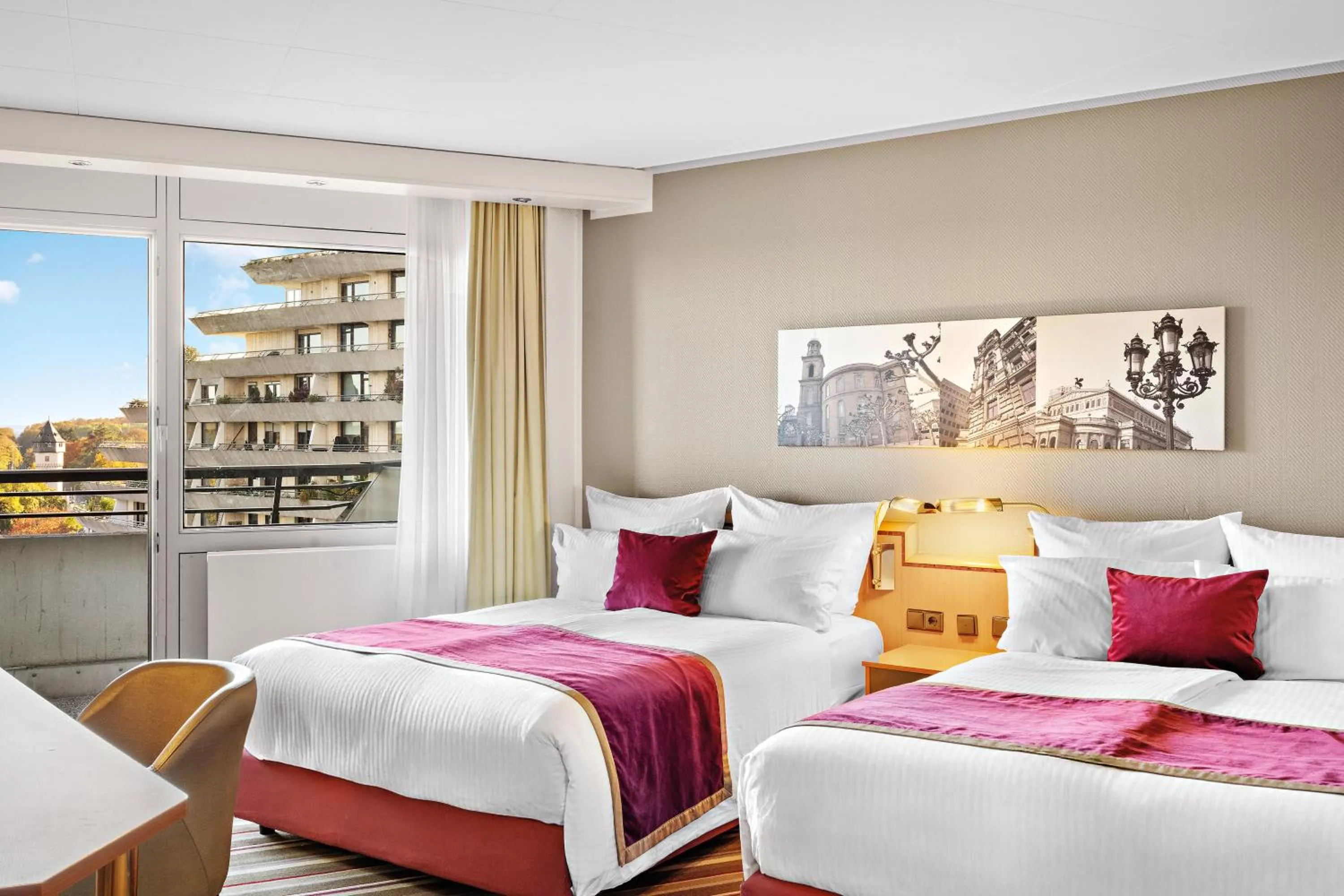 Photo of the whole room, Bed in Leonardo Royal Hotel Frankfurt