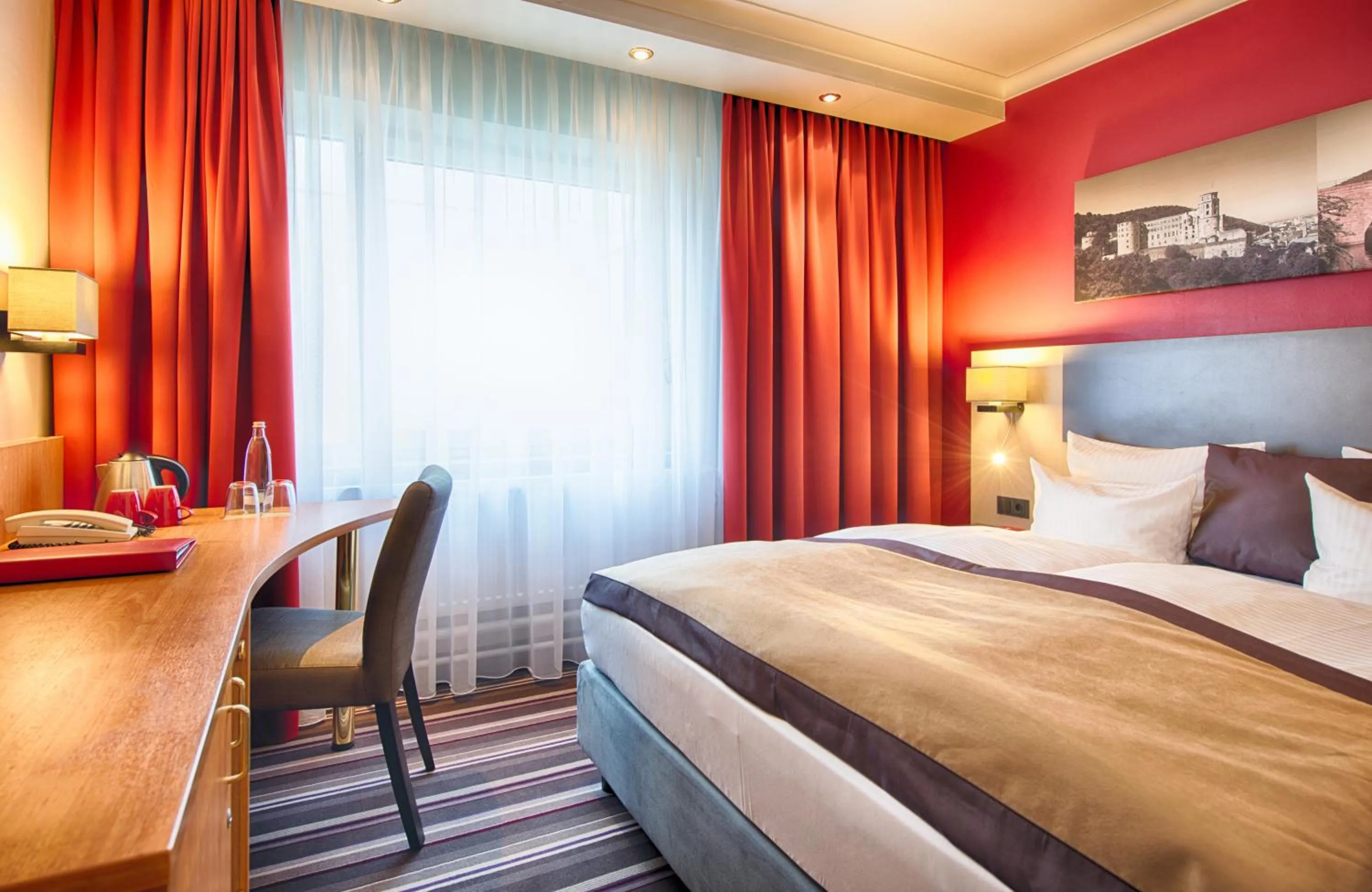 Bedroom, Bed in Leonardo Hotel Heidelberg