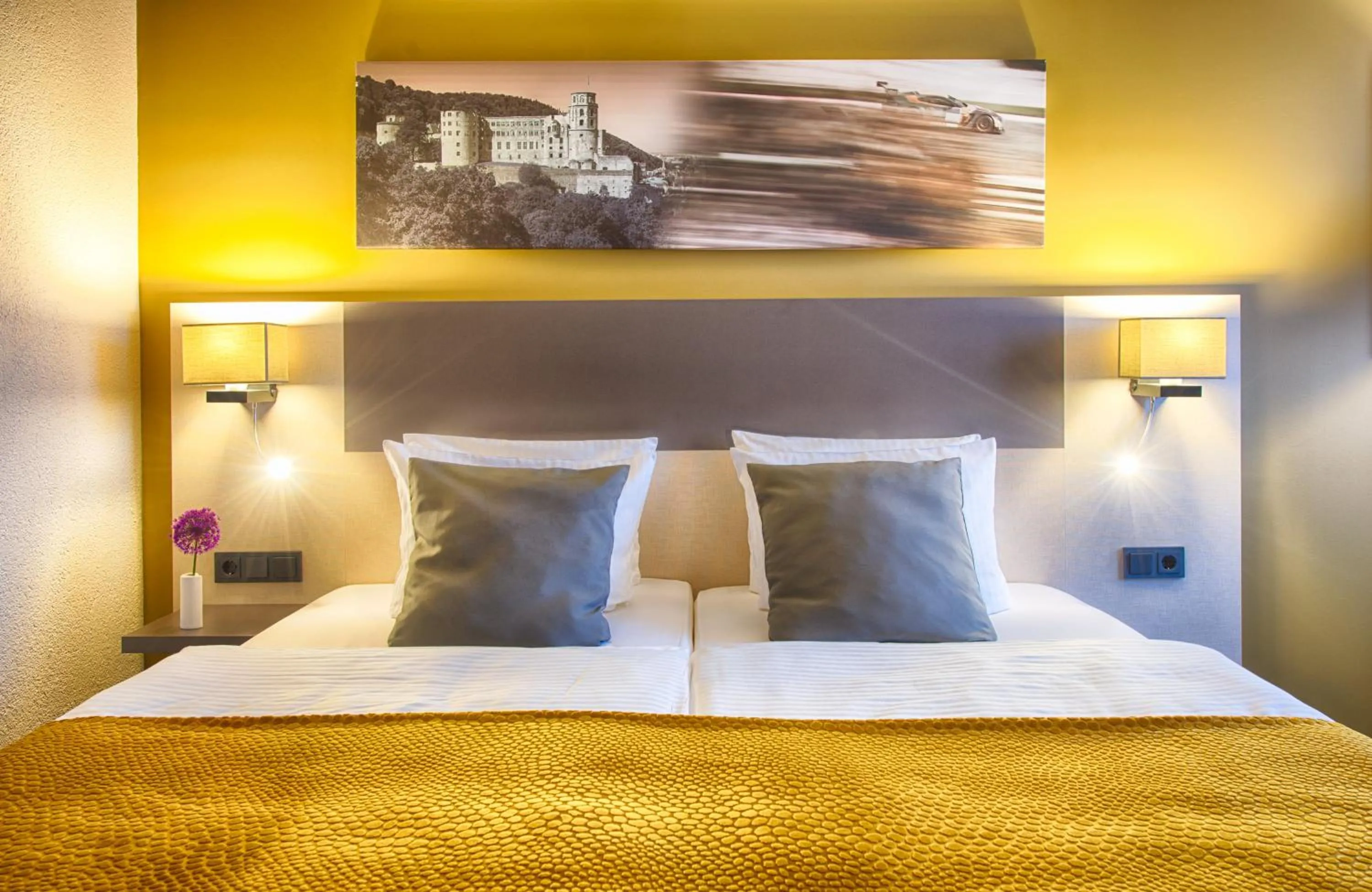 Bedroom, Bed in Leonardo Hotel Heidelberg Walldorf