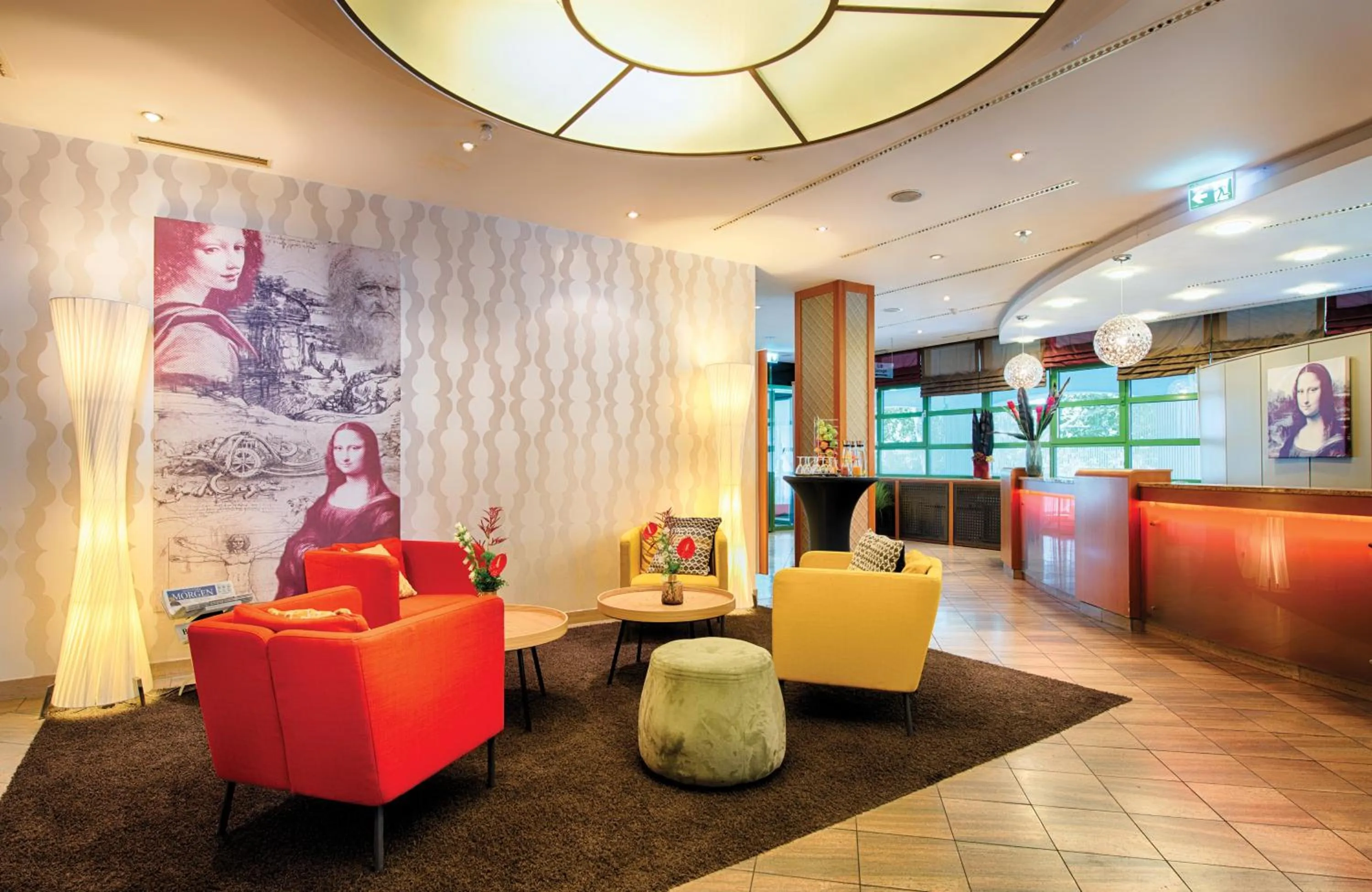 Lobby or reception in Leonardo Hotel Mannheim City Center