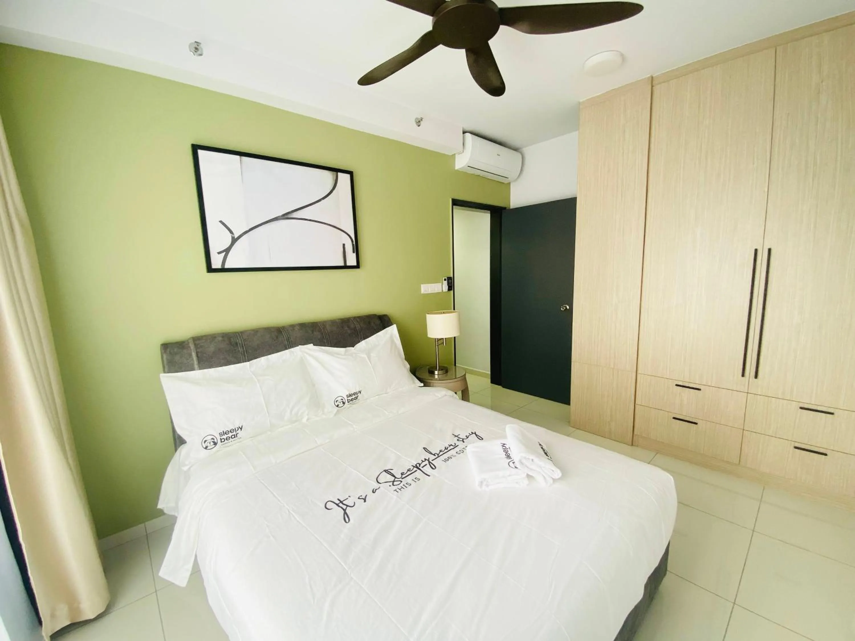 Bed in Gaia Residence, Gamuda Gardens Rawang by Sleepy Bear