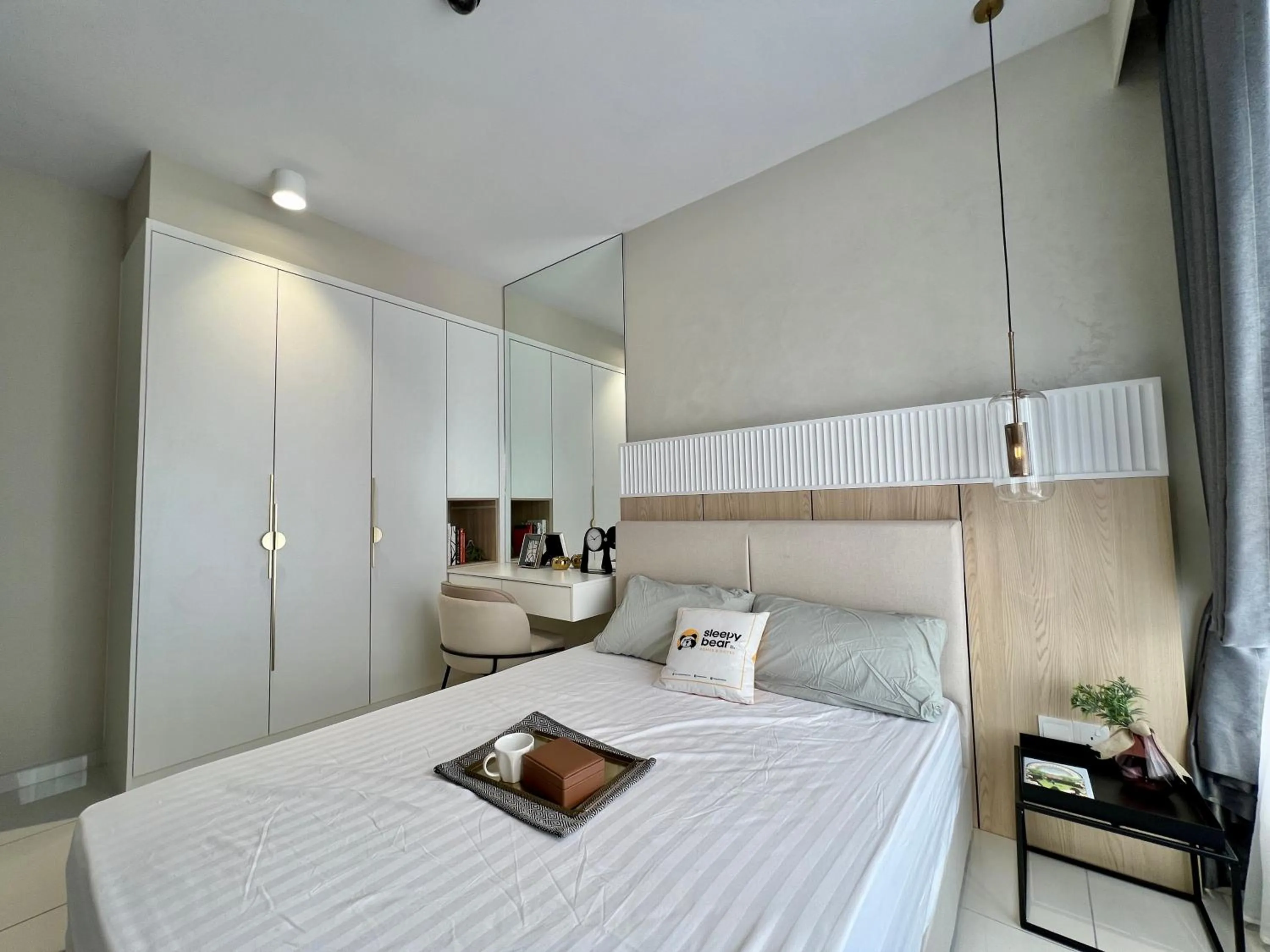 Bed in Gaia Residence, Gamuda Gardens Rawang by Sleepy Bear