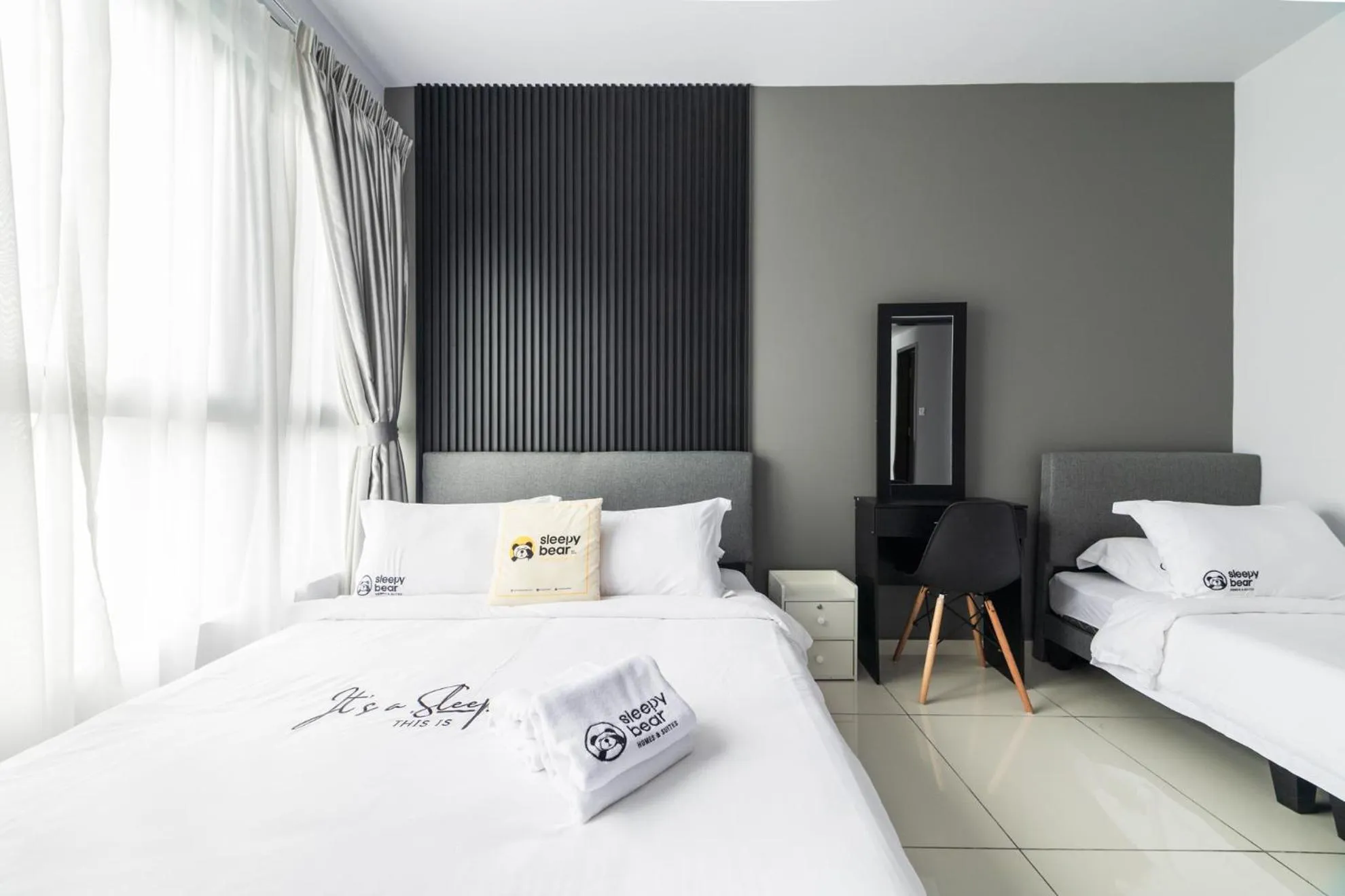 Bed in Gaia Residence, Gamuda Gardens Rawang by Sleepy Bear