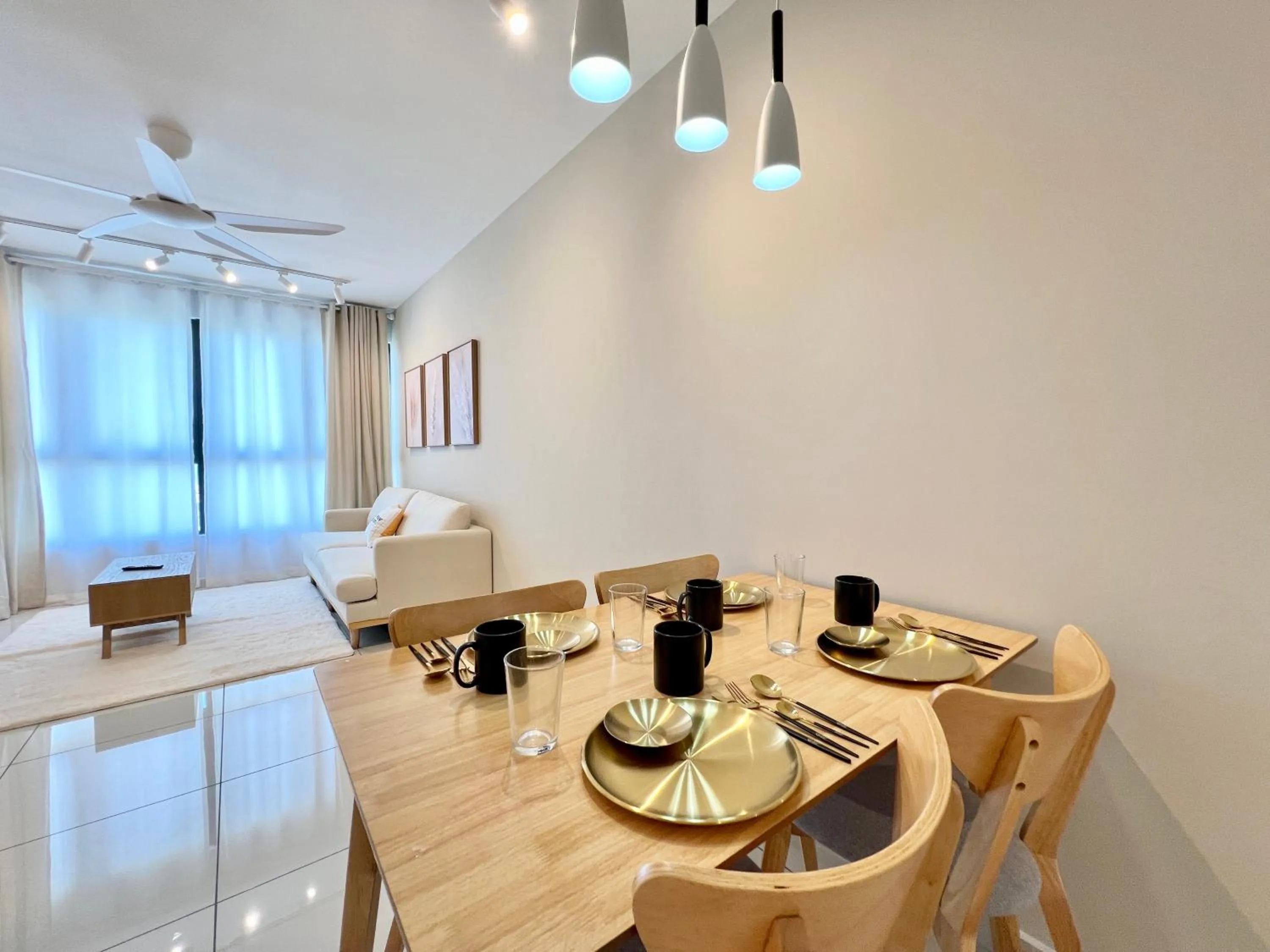 Kitchen or kitchenette in Gaia Residence, Gamuda Gardens Rawang by Sleepy Bear