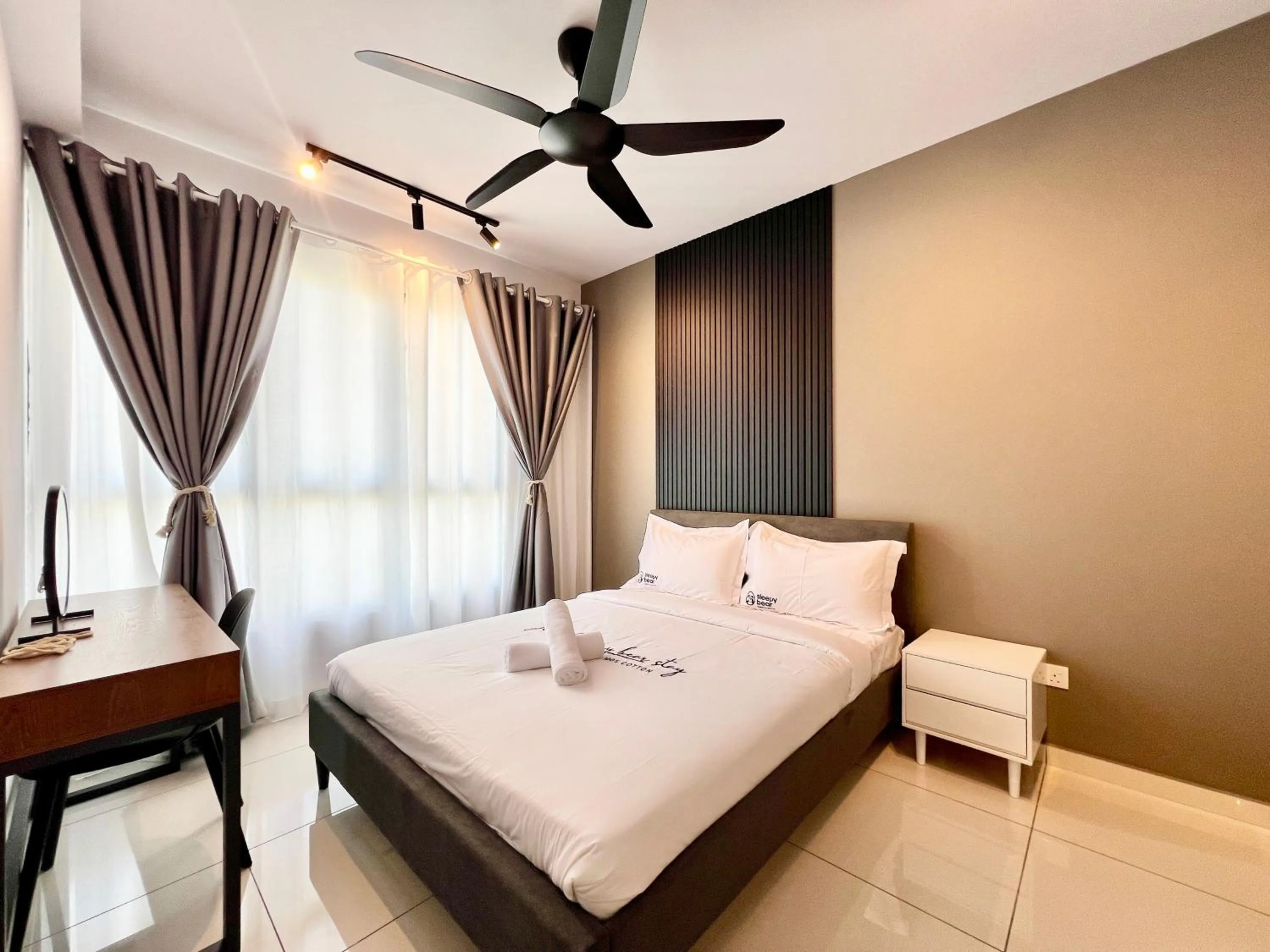 Bed in Gaia Residence, Gamuda Gardens Rawang by Sleepy Bear