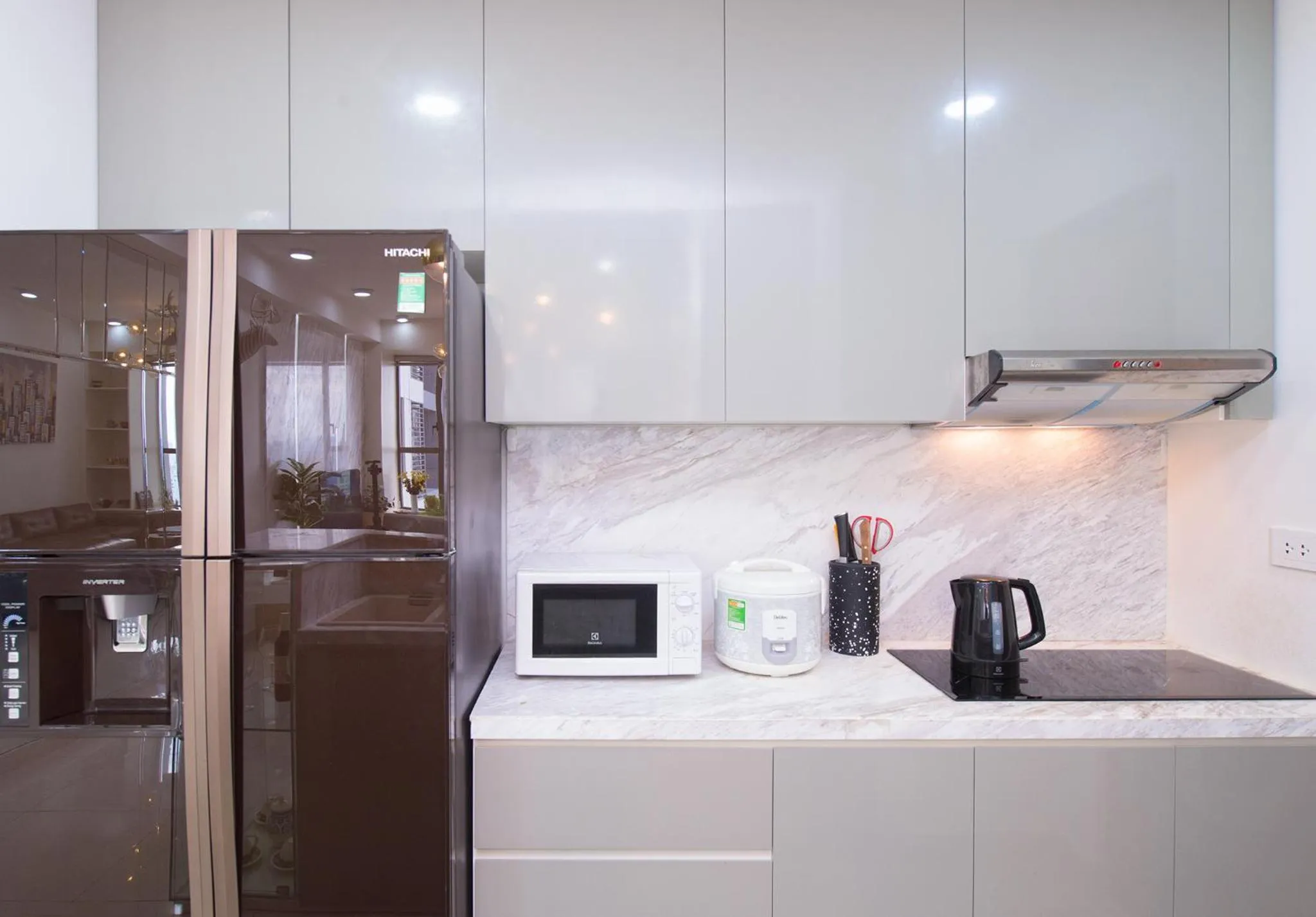 kitchen in S Lux Apartment