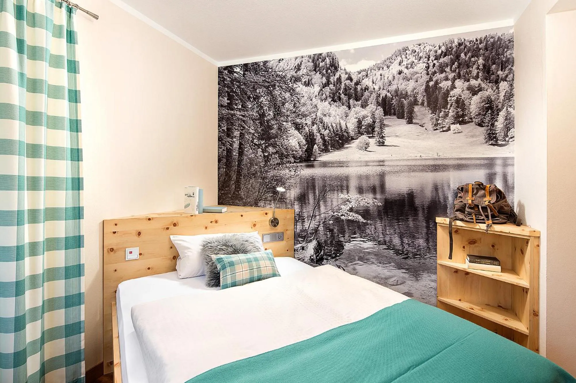 Decorative detail, Bed in Hotel Wiedemann