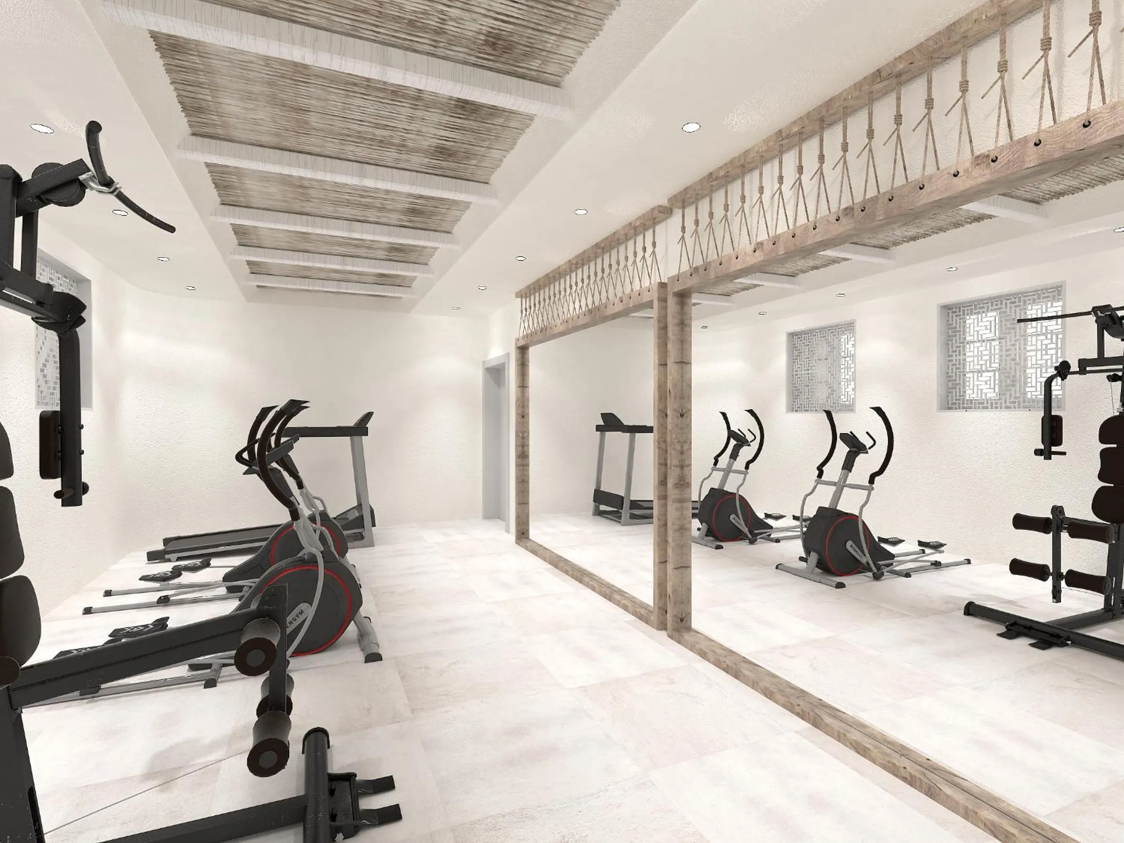 Fitness centre/facilities in Radisson Blu Euphoria Resort, Mykonos