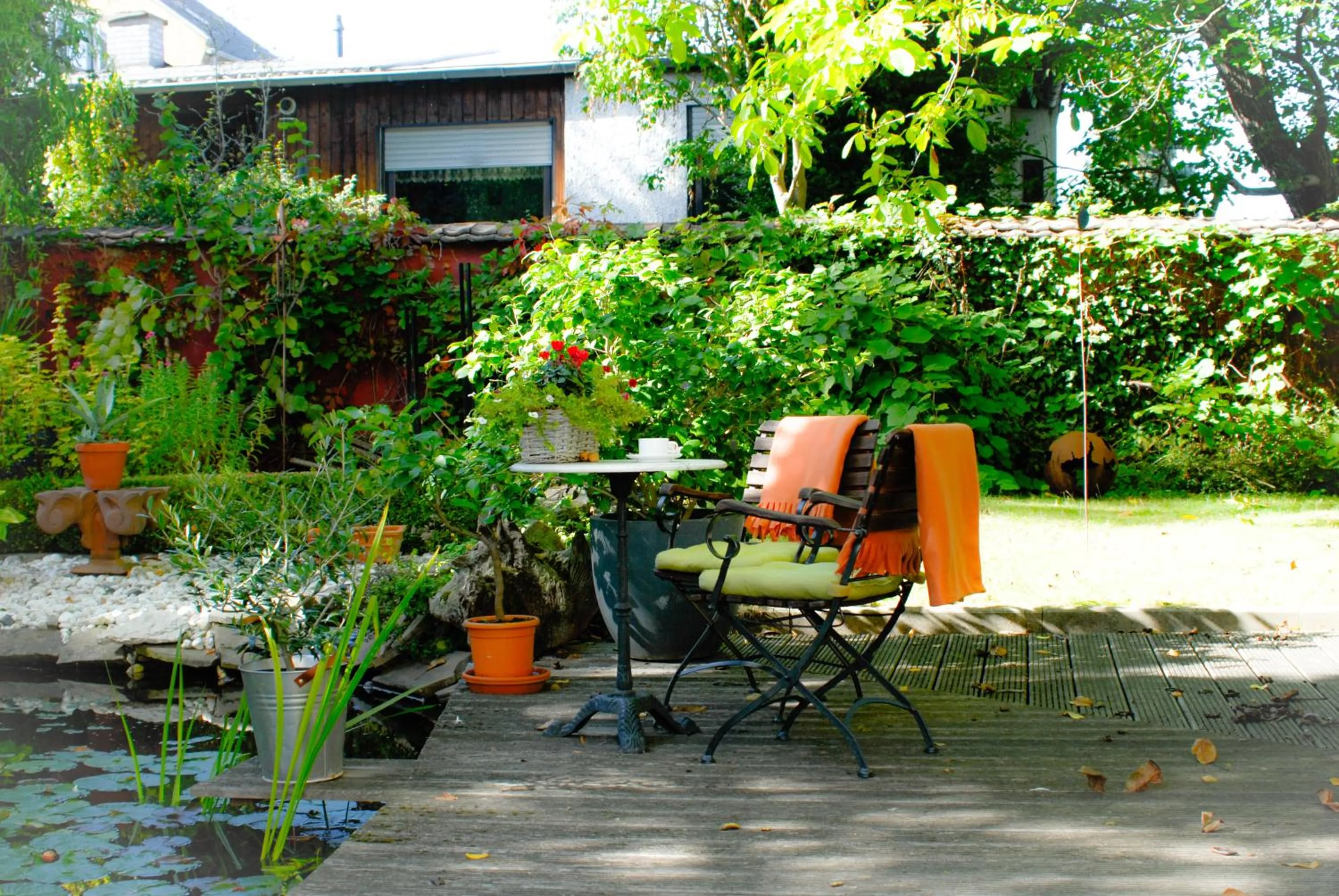 Patio in Hotel ZweiLinden Meckenheim Bonn