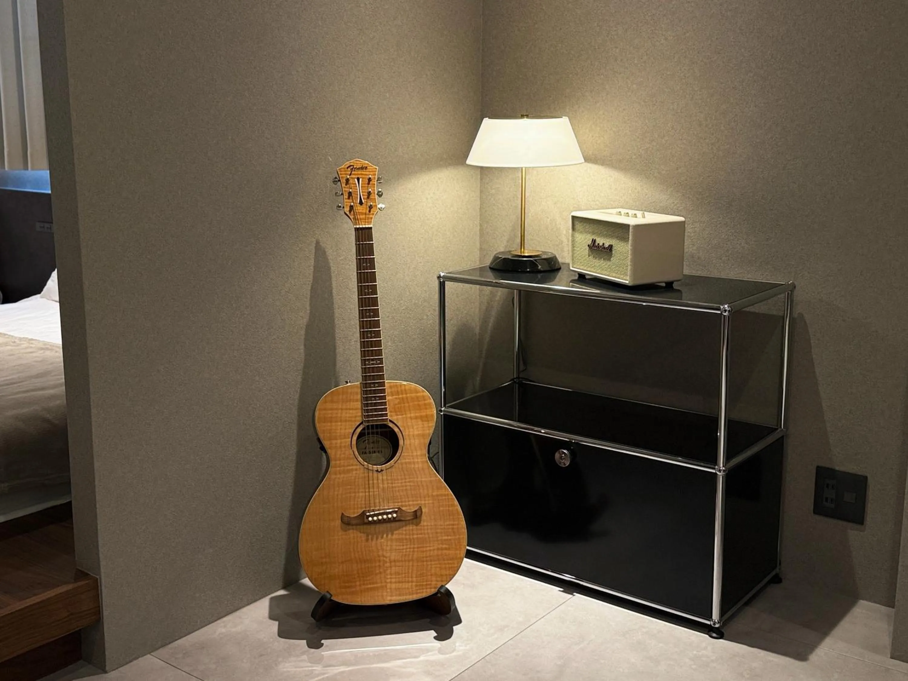 Living room, Bed in TABISAI HOTEL Luxe 博多