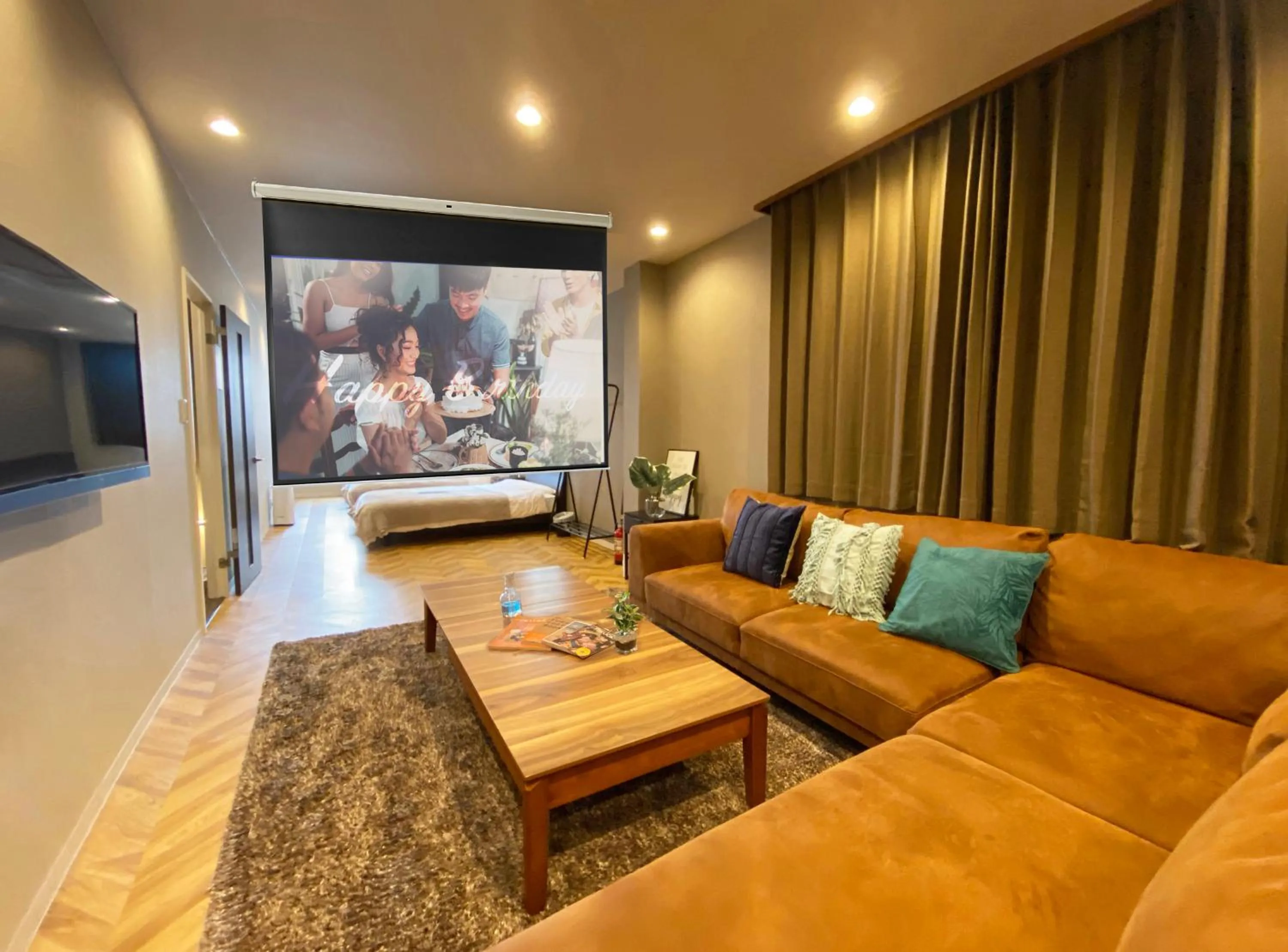 Communal lounge/ TV room in TABISAI HOTEL Luxe 博多