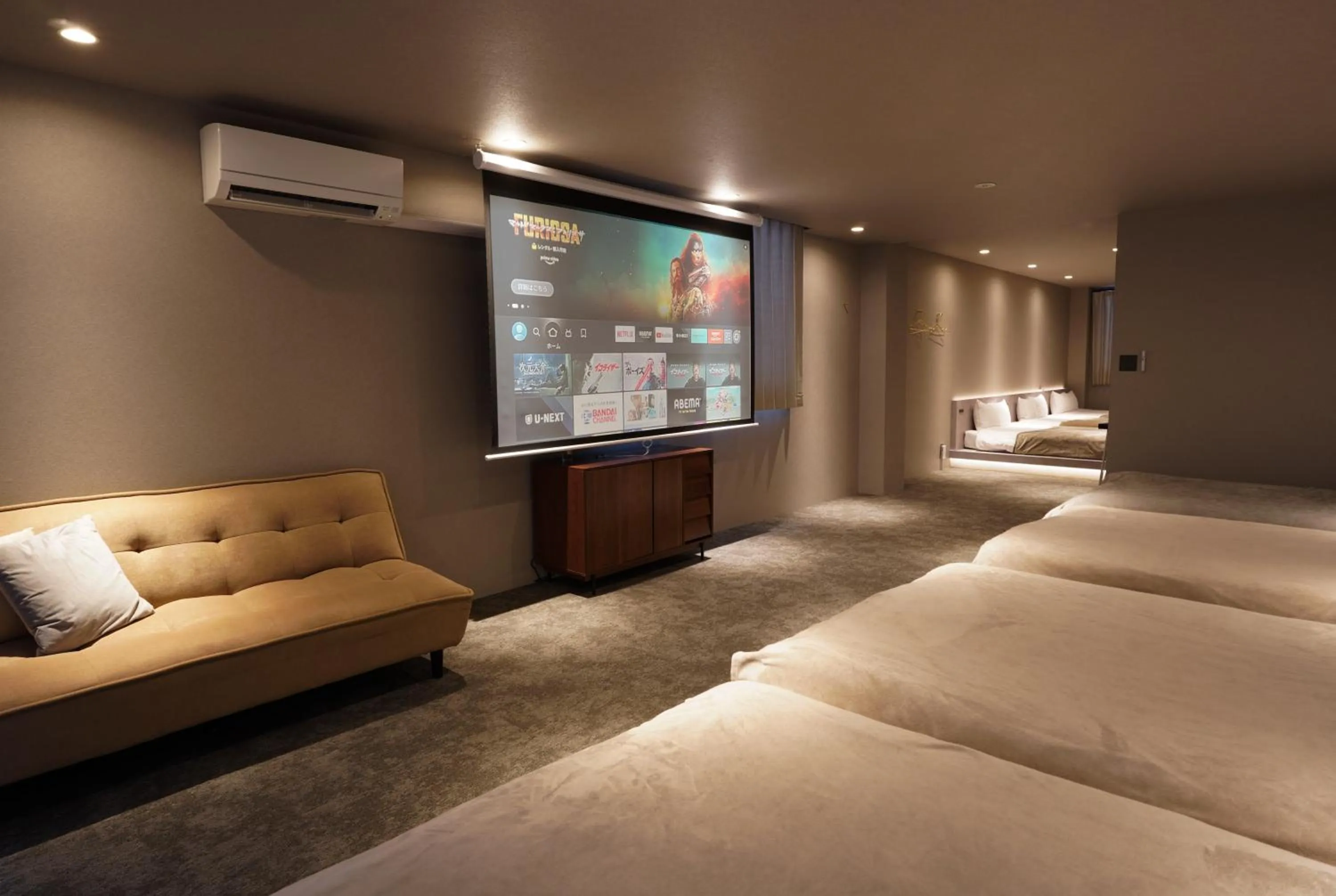 Bed in TABISAI HOTEL Luxe 博多