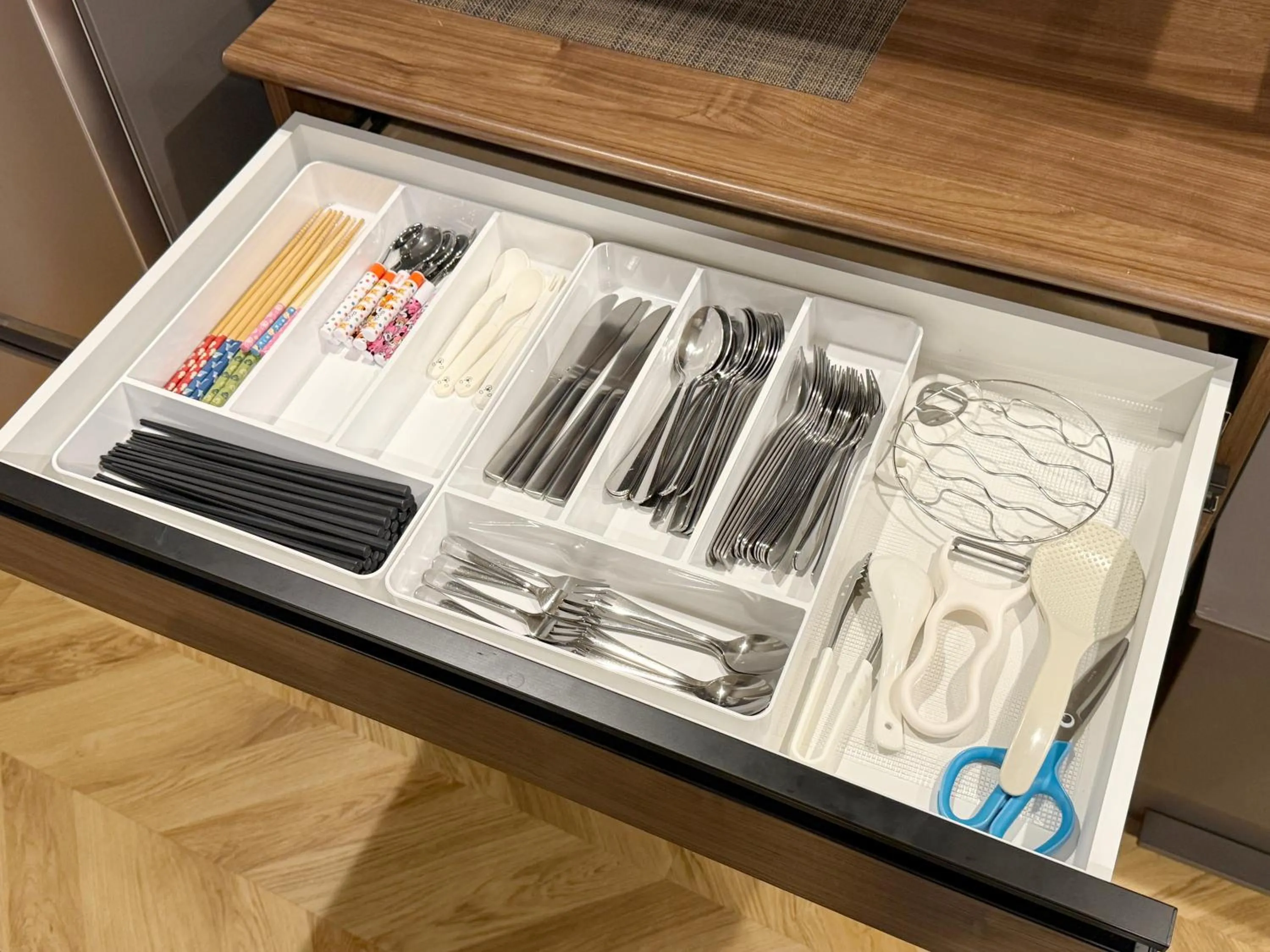 Kitchen or kitchenette in TABISAI HOTEL Premium 博多-中洲