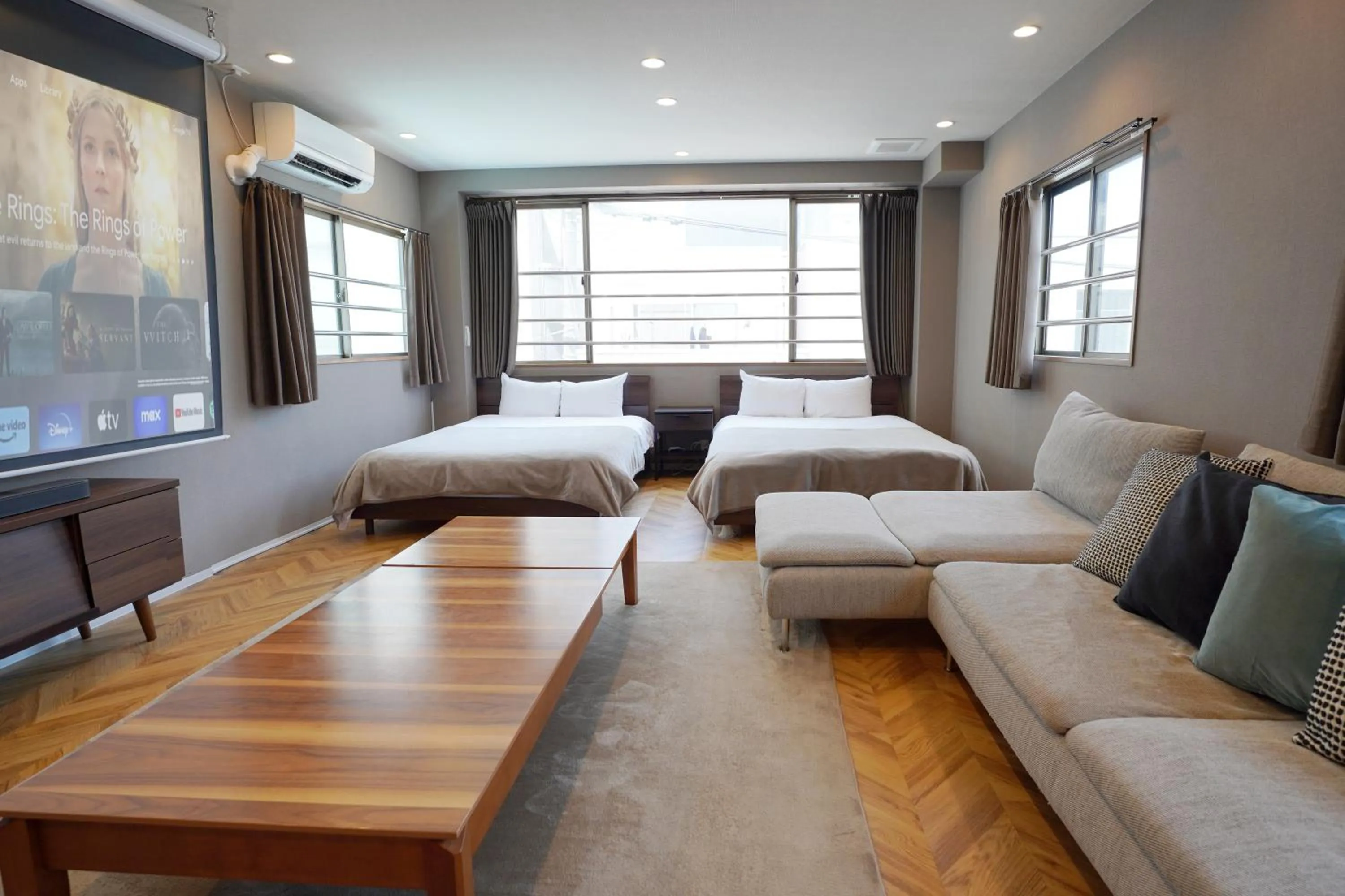 Bed in TABISAI HOTEL Premium 博多-中洲