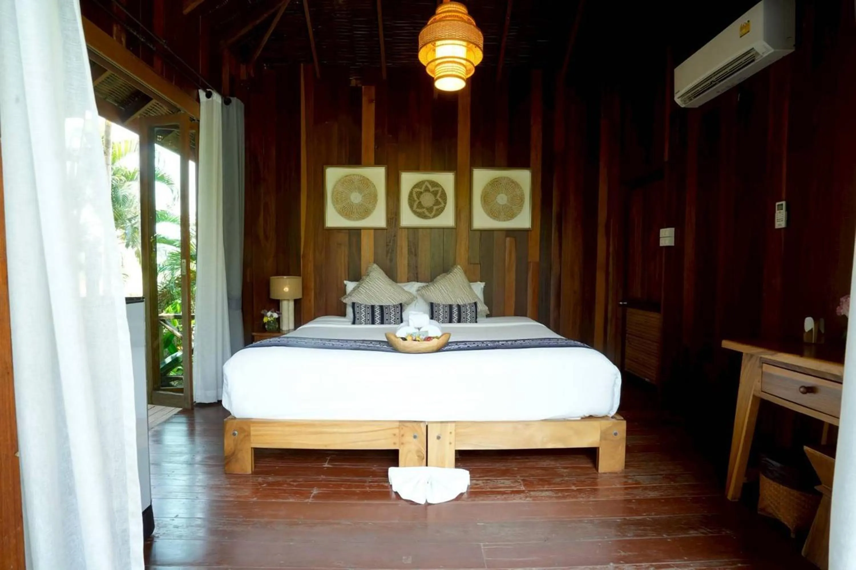 Bed in Tongna Cottage Natural Resort