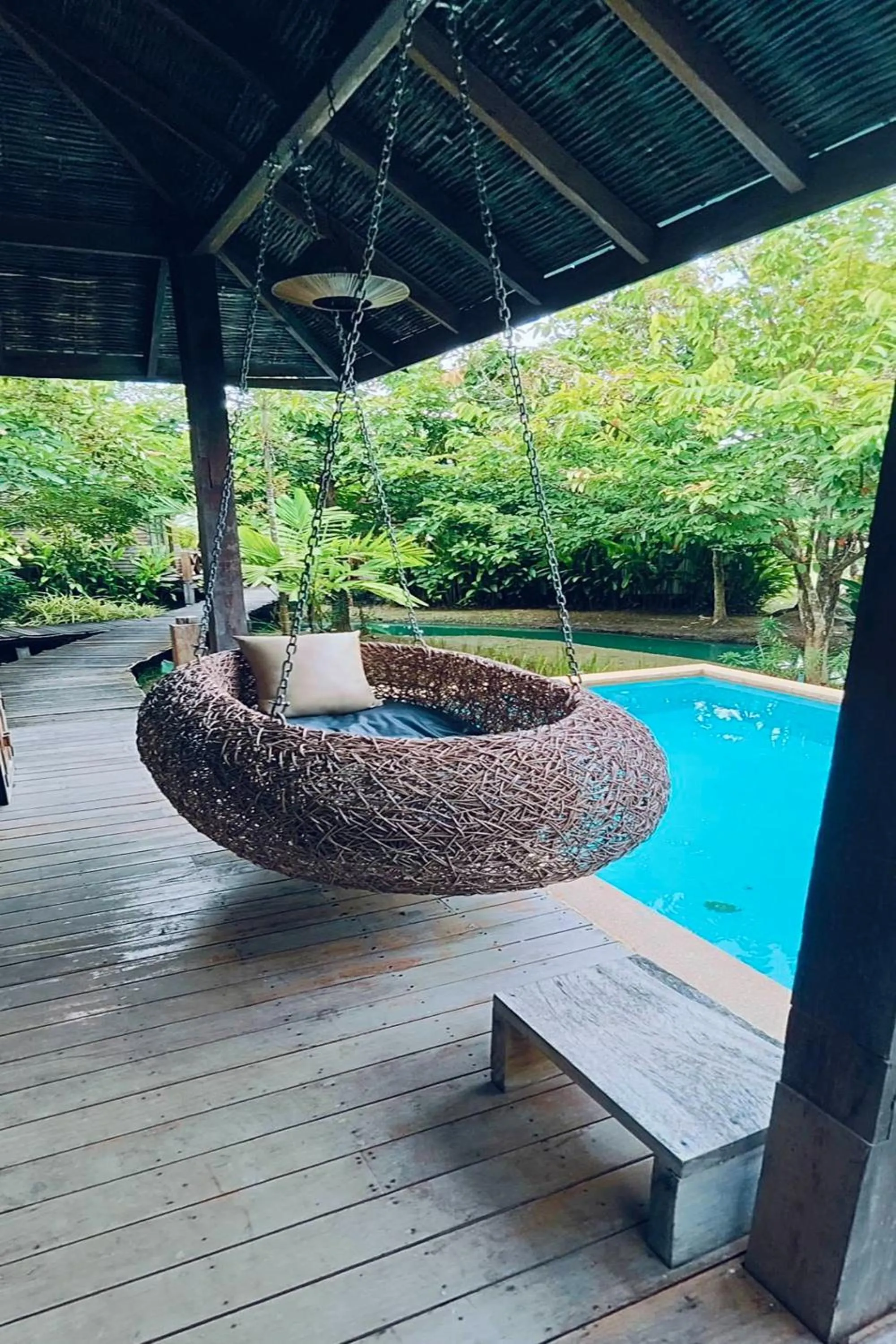 Swimming pool in Tongna Cottage Natural Resort