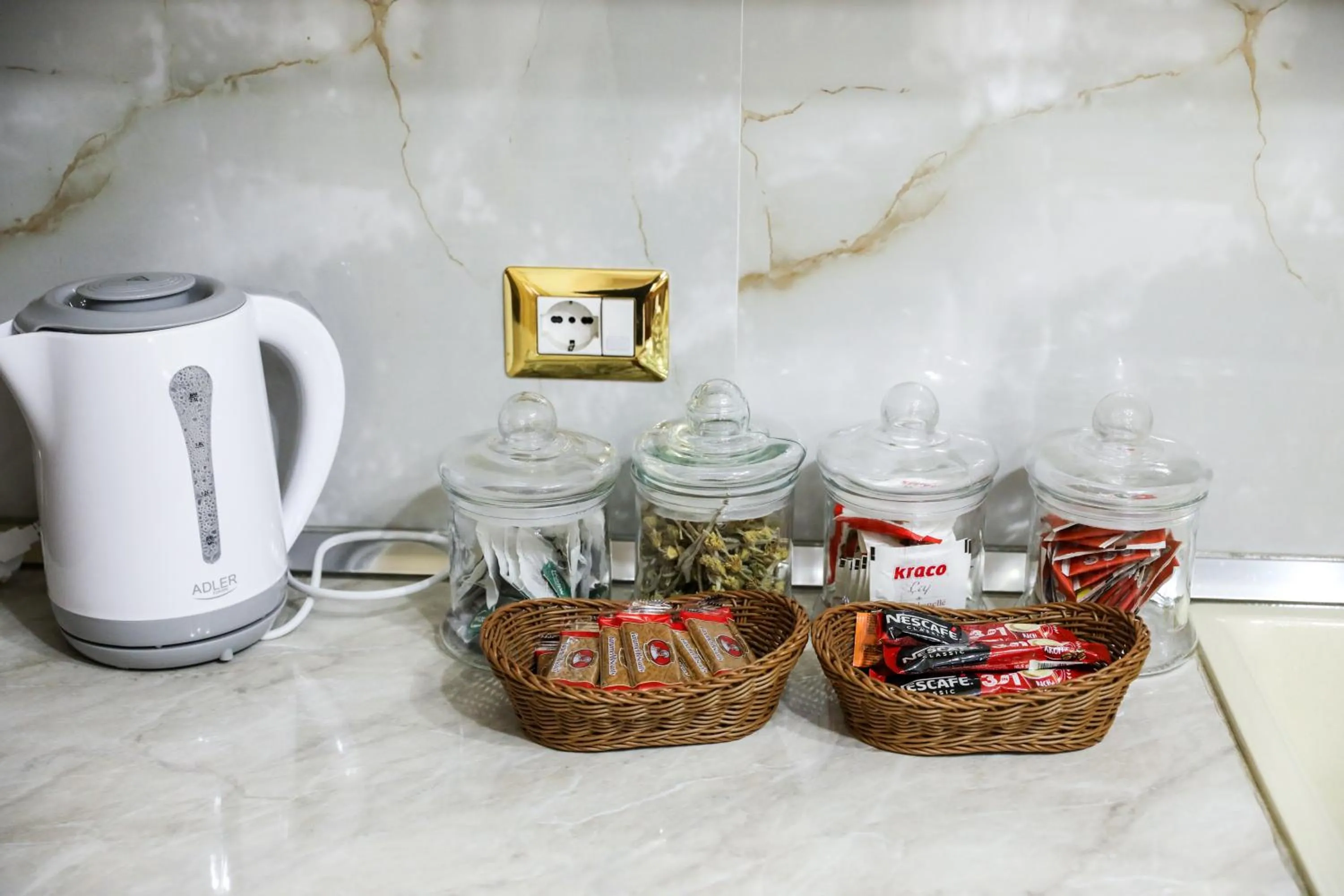 Coffee/tea facilities in Luxurious Apartment Lake View Pogradec