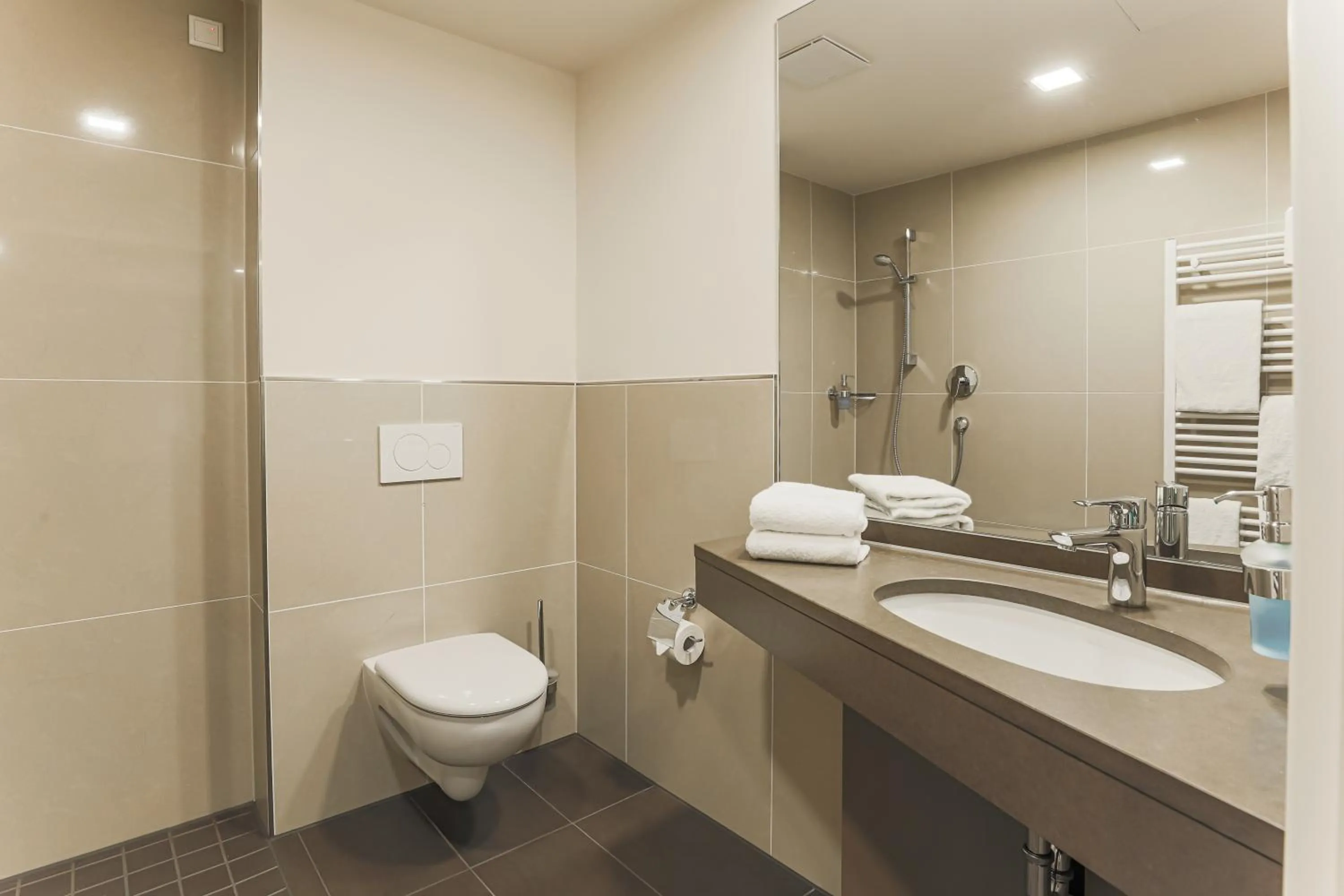 Bathroom in Bergmark Hotel