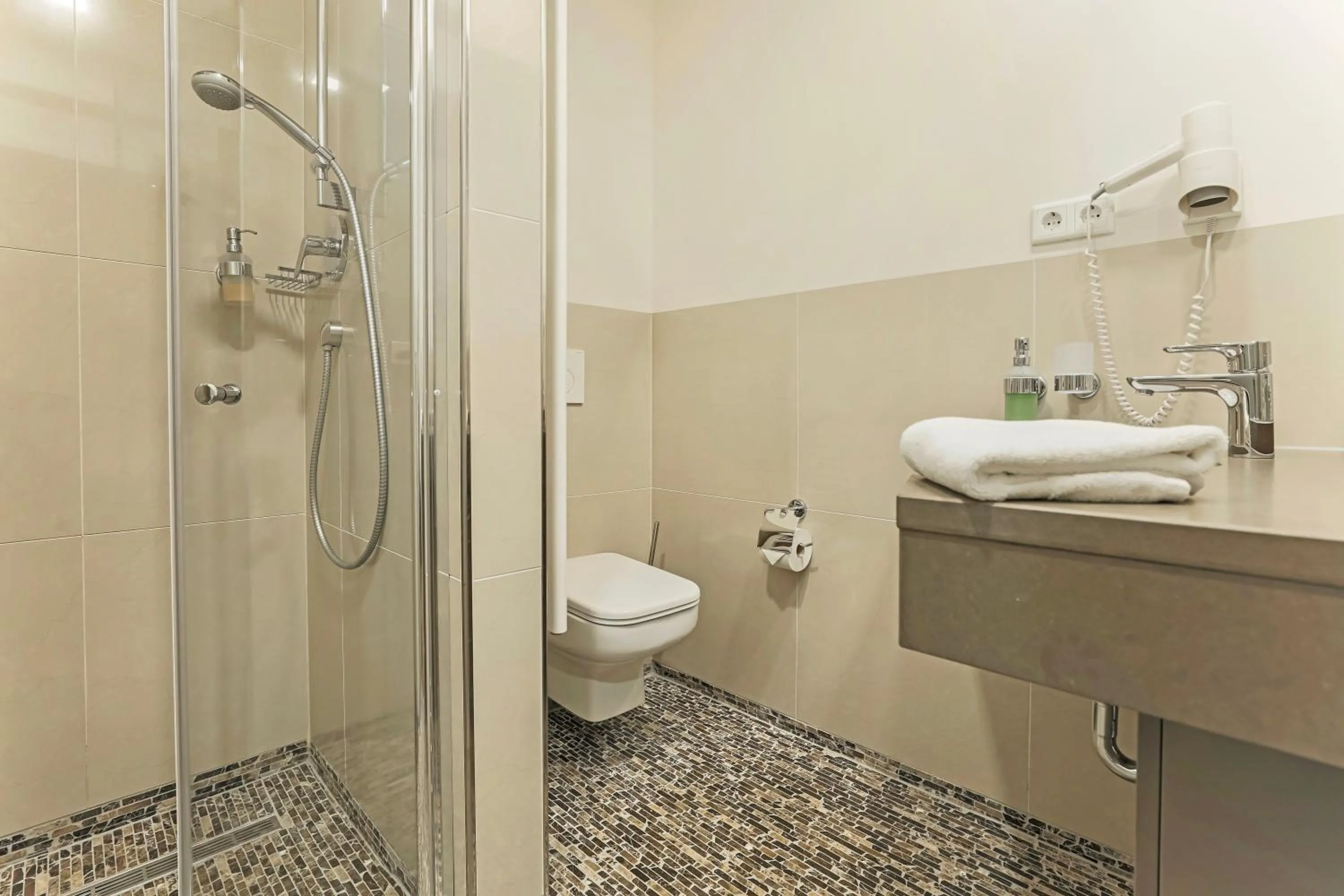 Bathroom in Bergmark Hotel