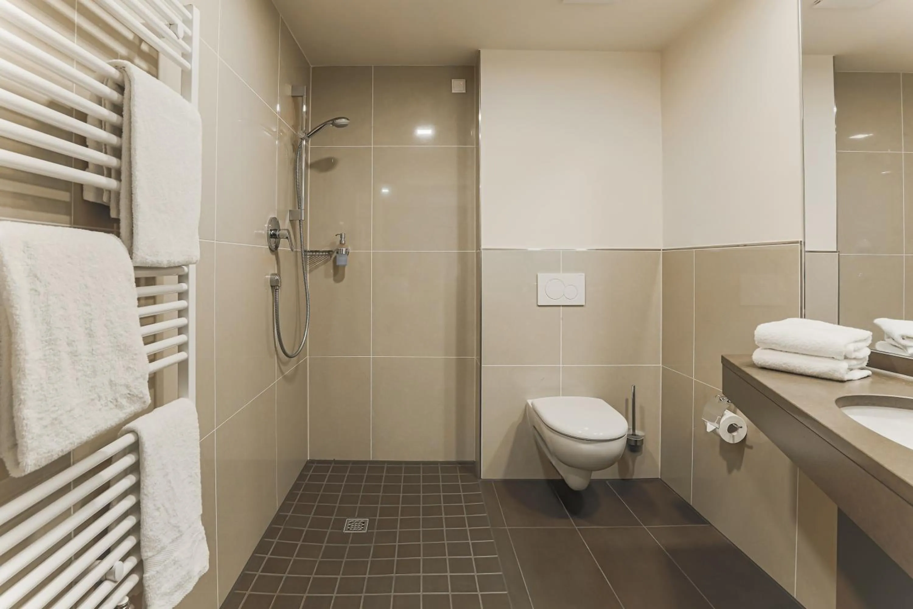 Bathroom in Bergmark Hotel