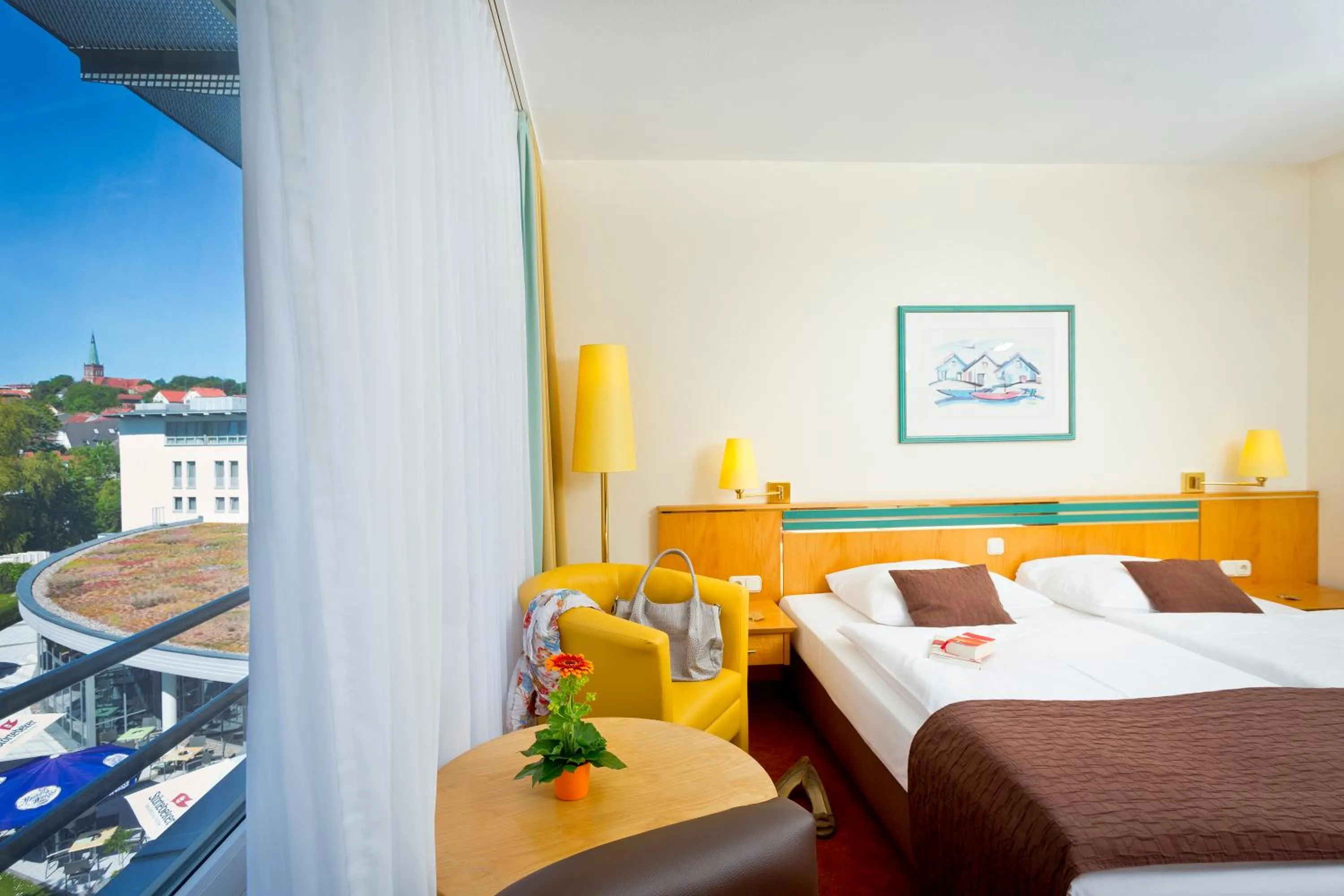 Bed in Parkhotel Rügen