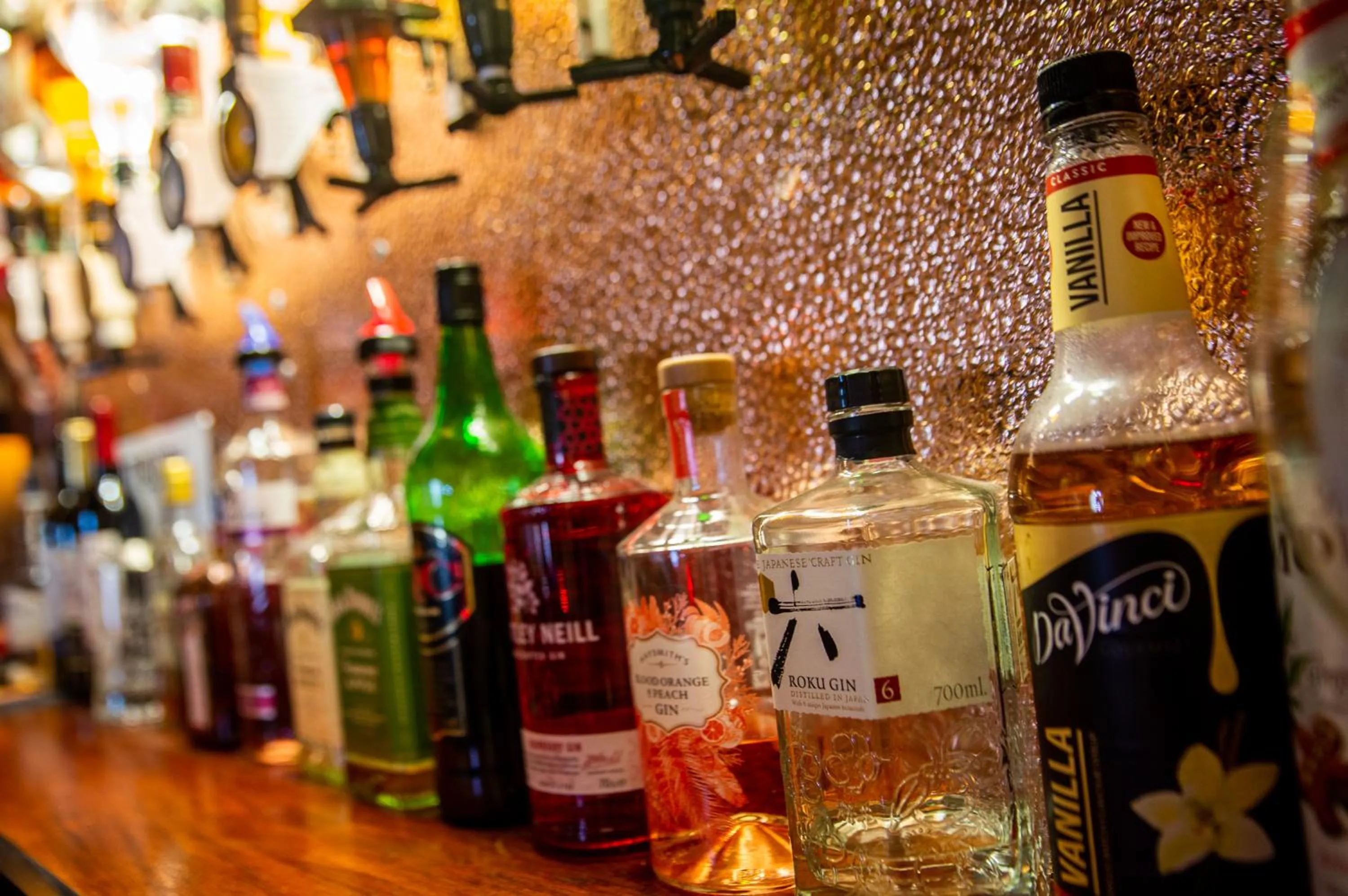 Alcoholic drinks in The Ferndale Hotel